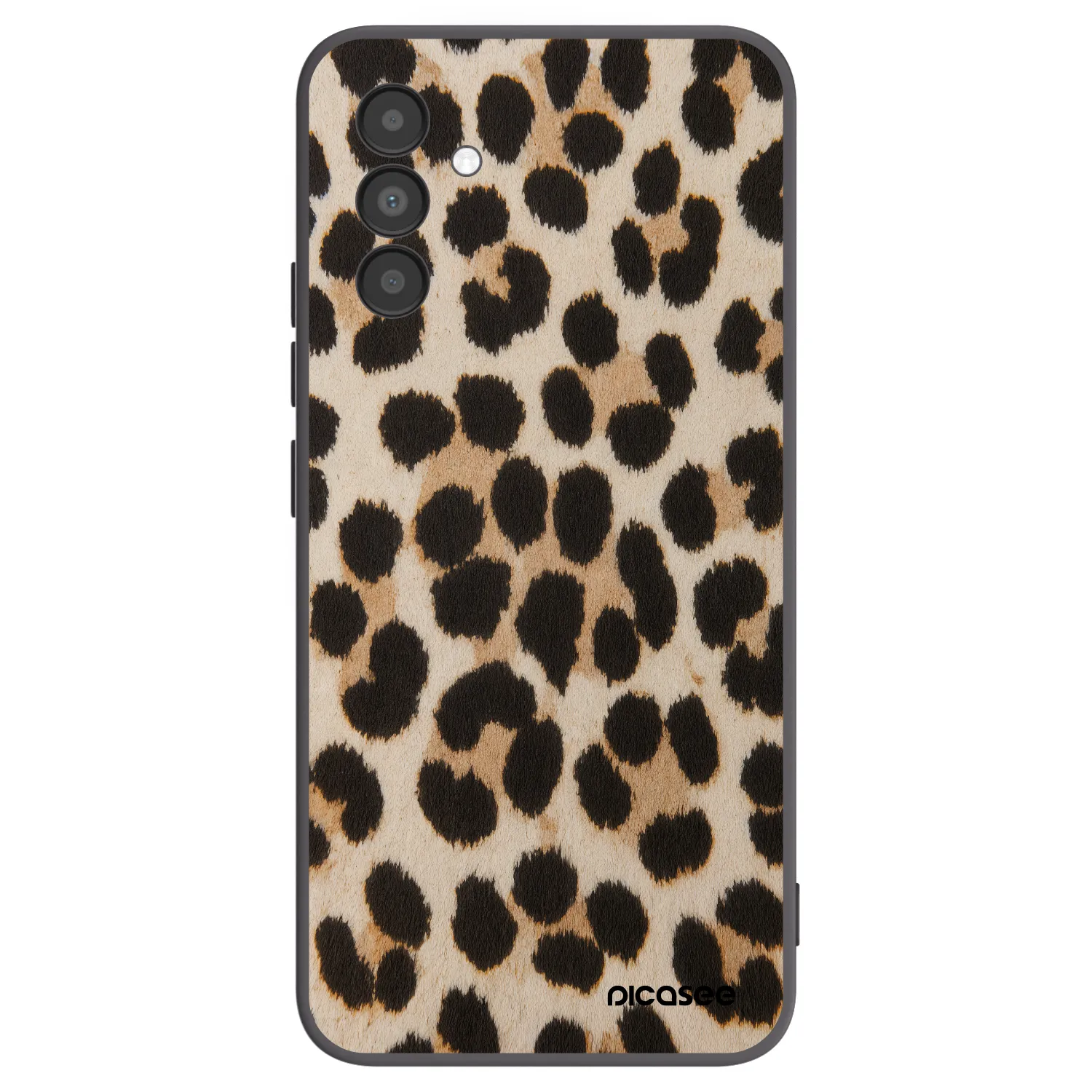 Picasee Μαύρη θήκη σιλικόνης για Samsung Galaxy A04s A047F - Brown Tiger