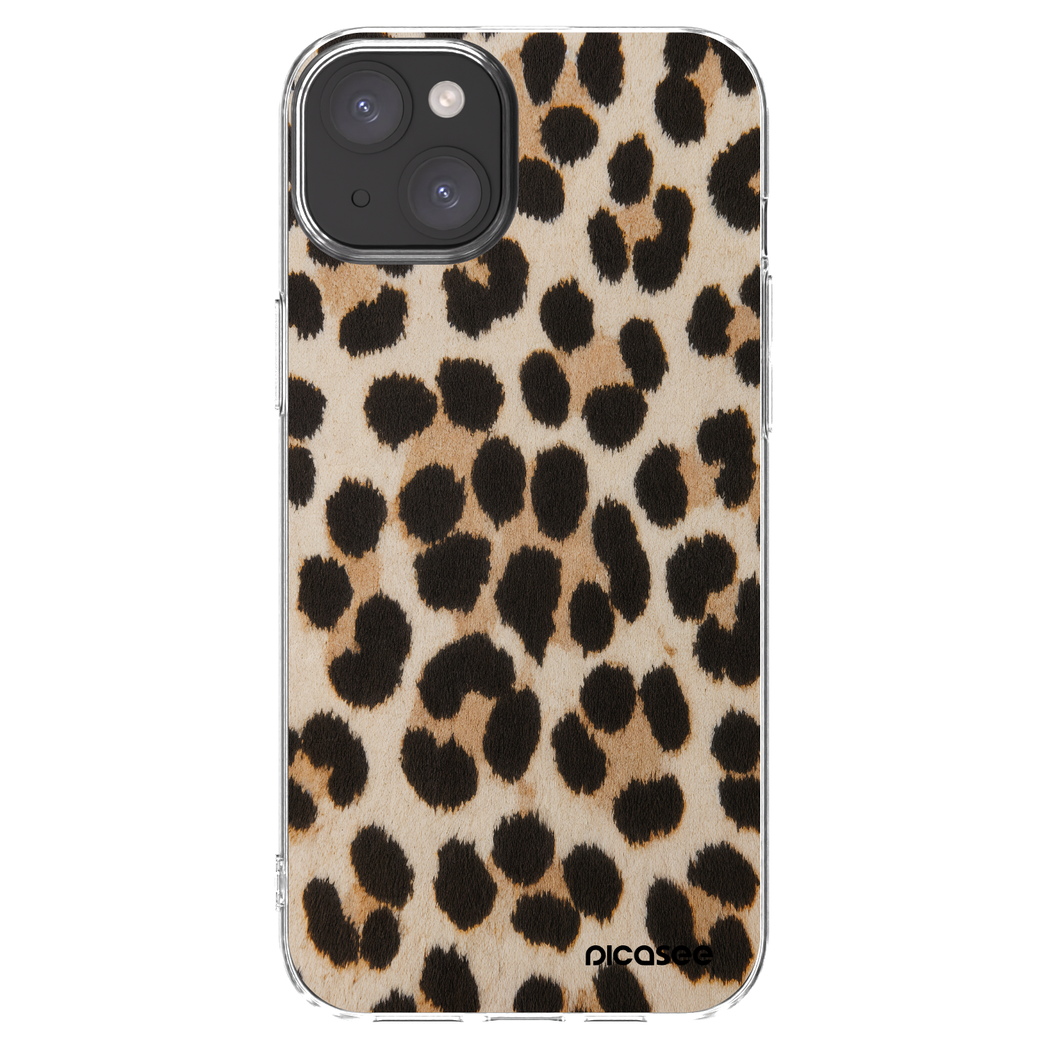 Picasee διαφανής θήκη σιλικόνης Apple iPhone 15 Plus - Brown Tiger