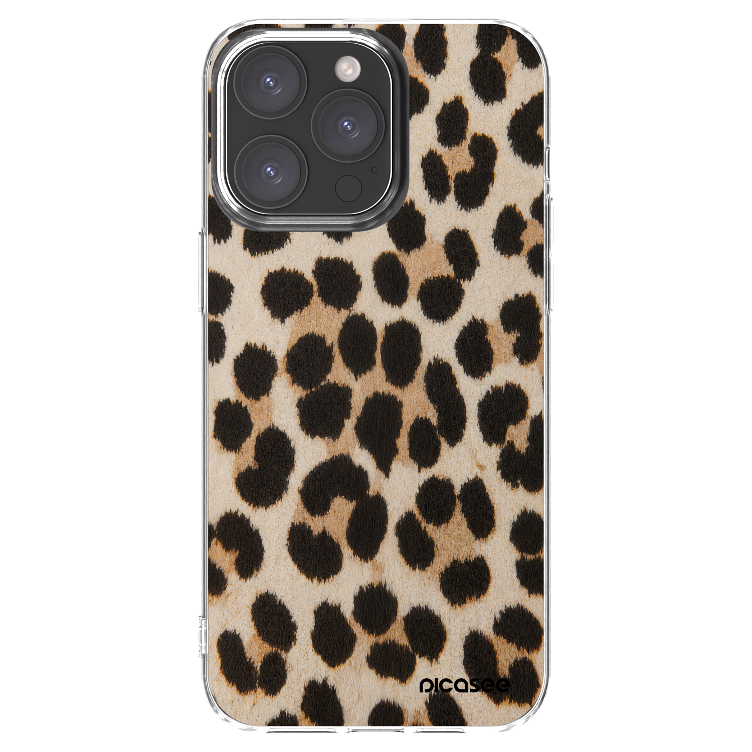 Picasee διαφανής θήκη σιλικόνης Apple iPhone 15 Pro Max - Brown Tiger