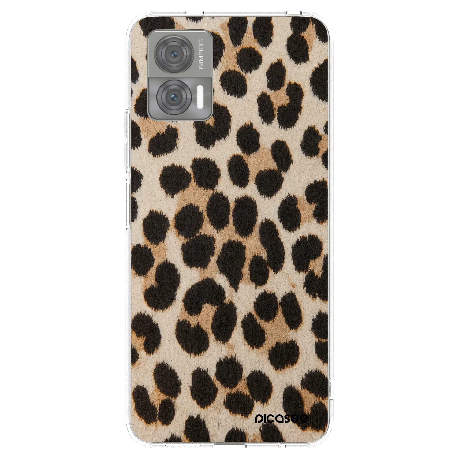 Picasee διαφανής θήκη σιλικόνης Motorola Edge 30 Neo - Brown Tiger