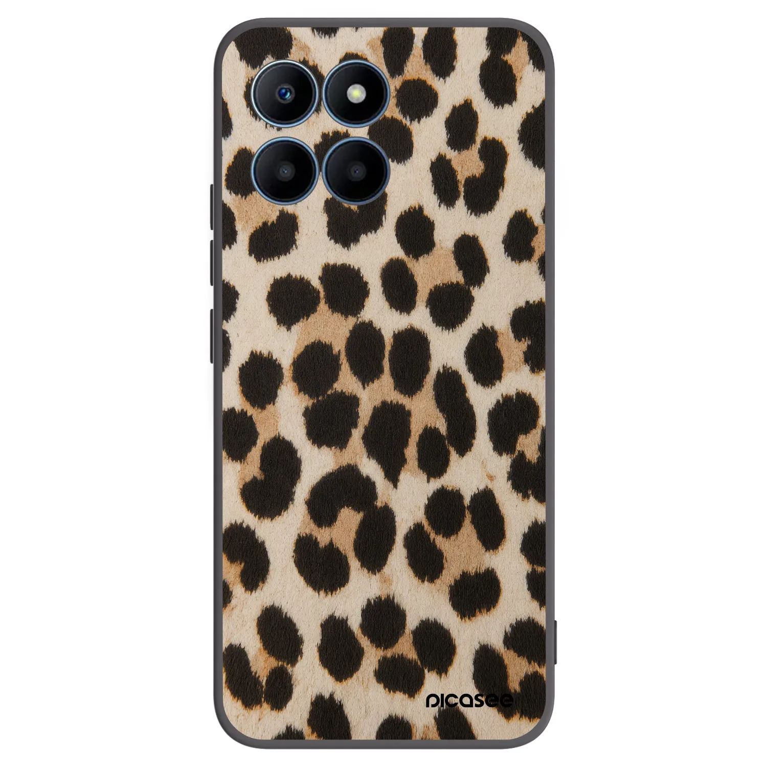 Picasee Μαύρη θήκη σιλικόνης για Honor 70 Lite - Brown Tiger