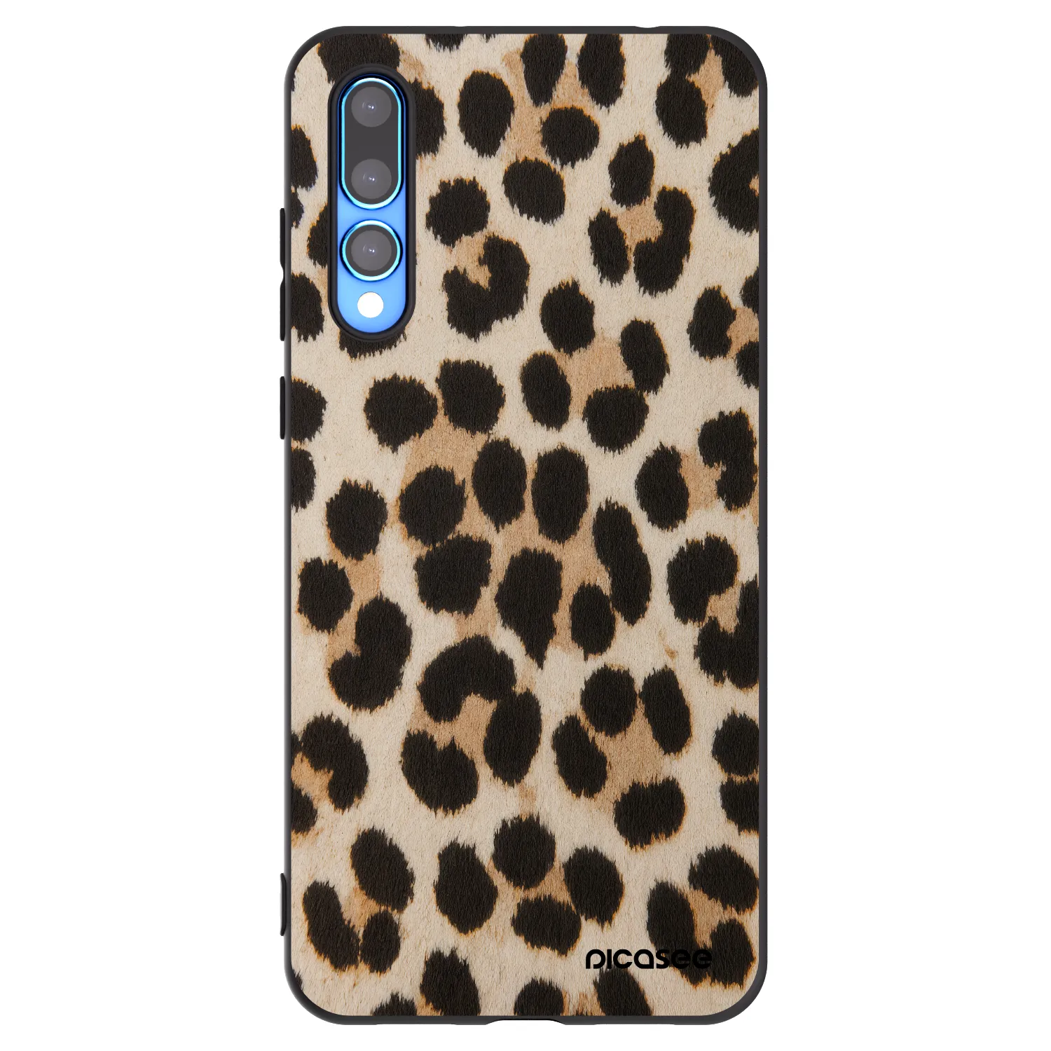Picasee Μαύρη θήκη σιλικόνης για Huawei P20 Pro - Brown Tiger