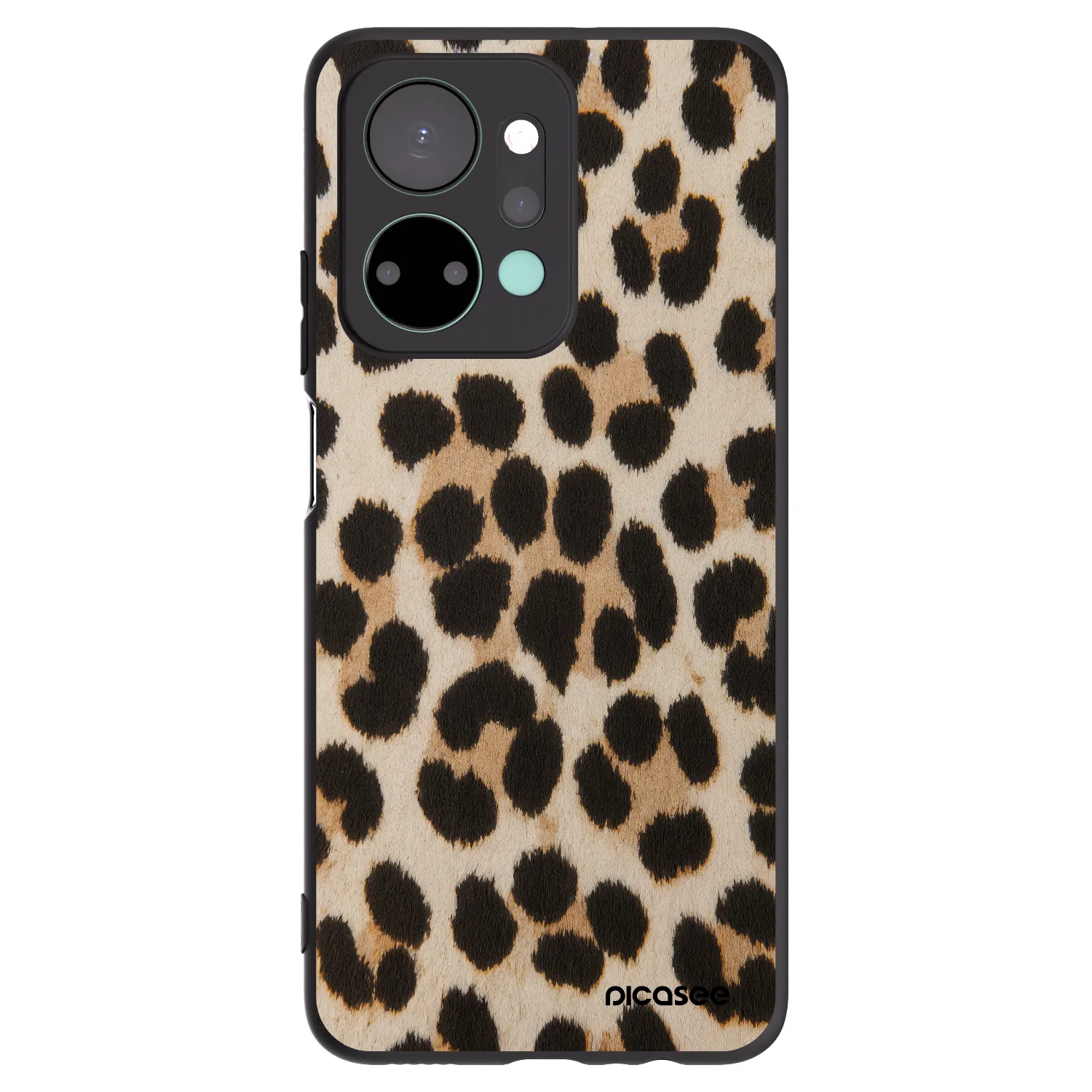 Picasee Μαύρη θήκη σιλικόνης για Honor X7a - Brown Tiger