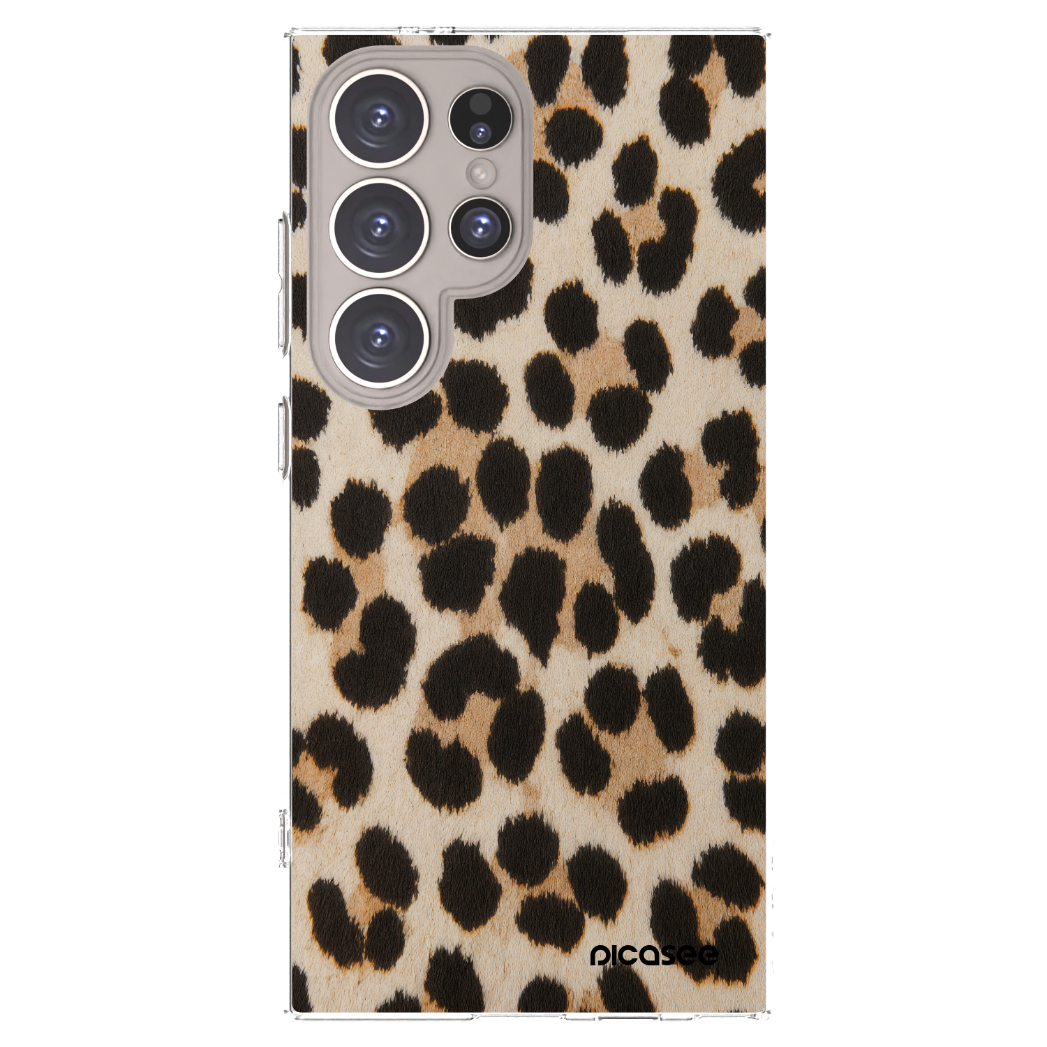 Picasee διαφανής θήκη σιλικόνης Samsung Galaxy S24 Ultra S928B 5G - Brown Tiger