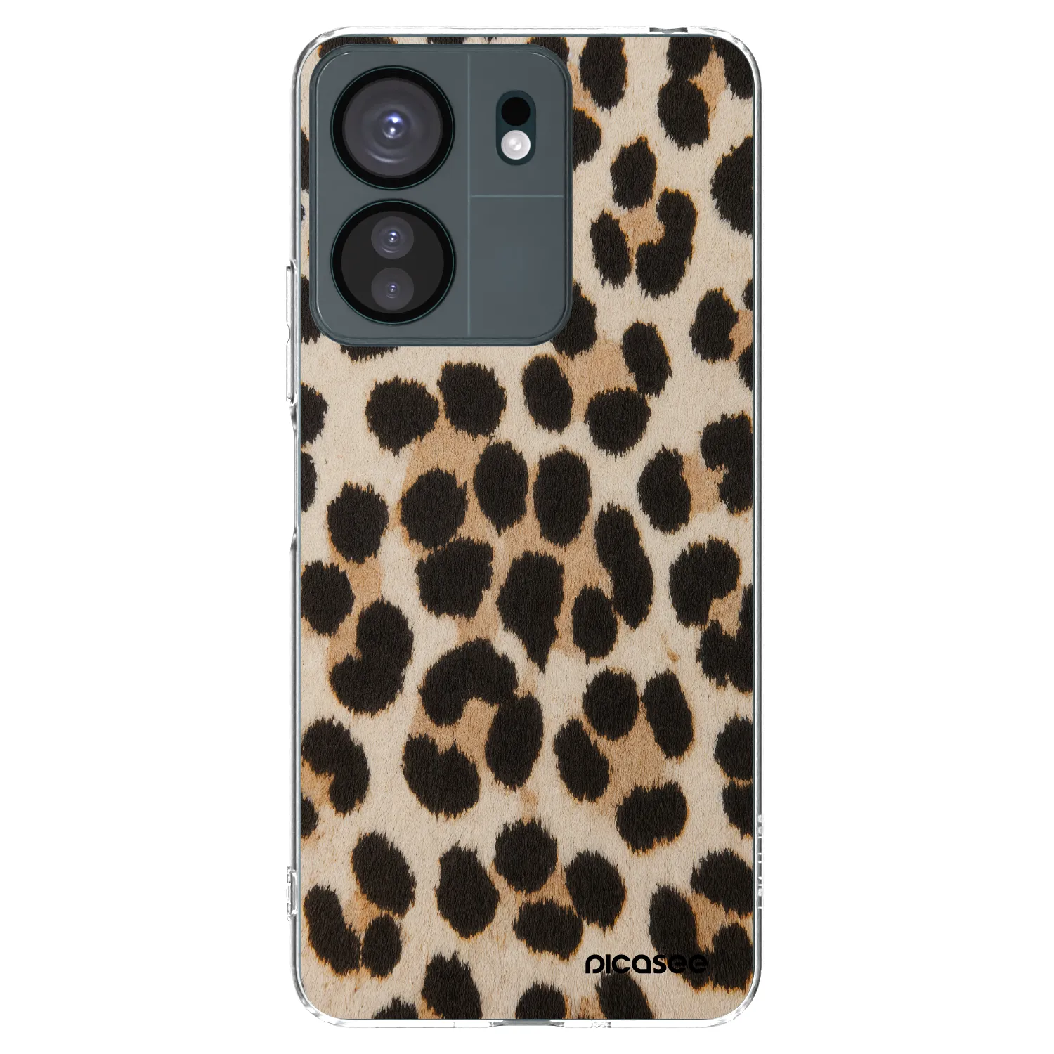Picasee διαφανής θήκη σιλικόνης Xiaomi Redmi 13C 4G - Brown Tiger