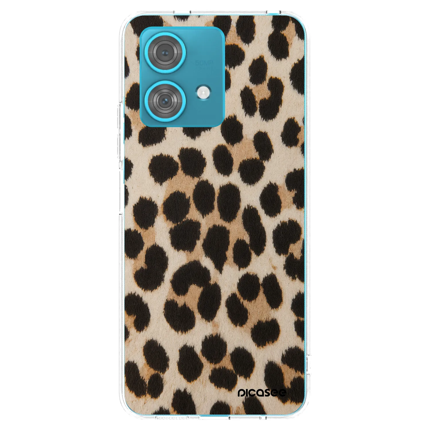 Picasee διαφανής θήκη σιλικόνης Motorola Edge 40 Neo - Brown Tiger