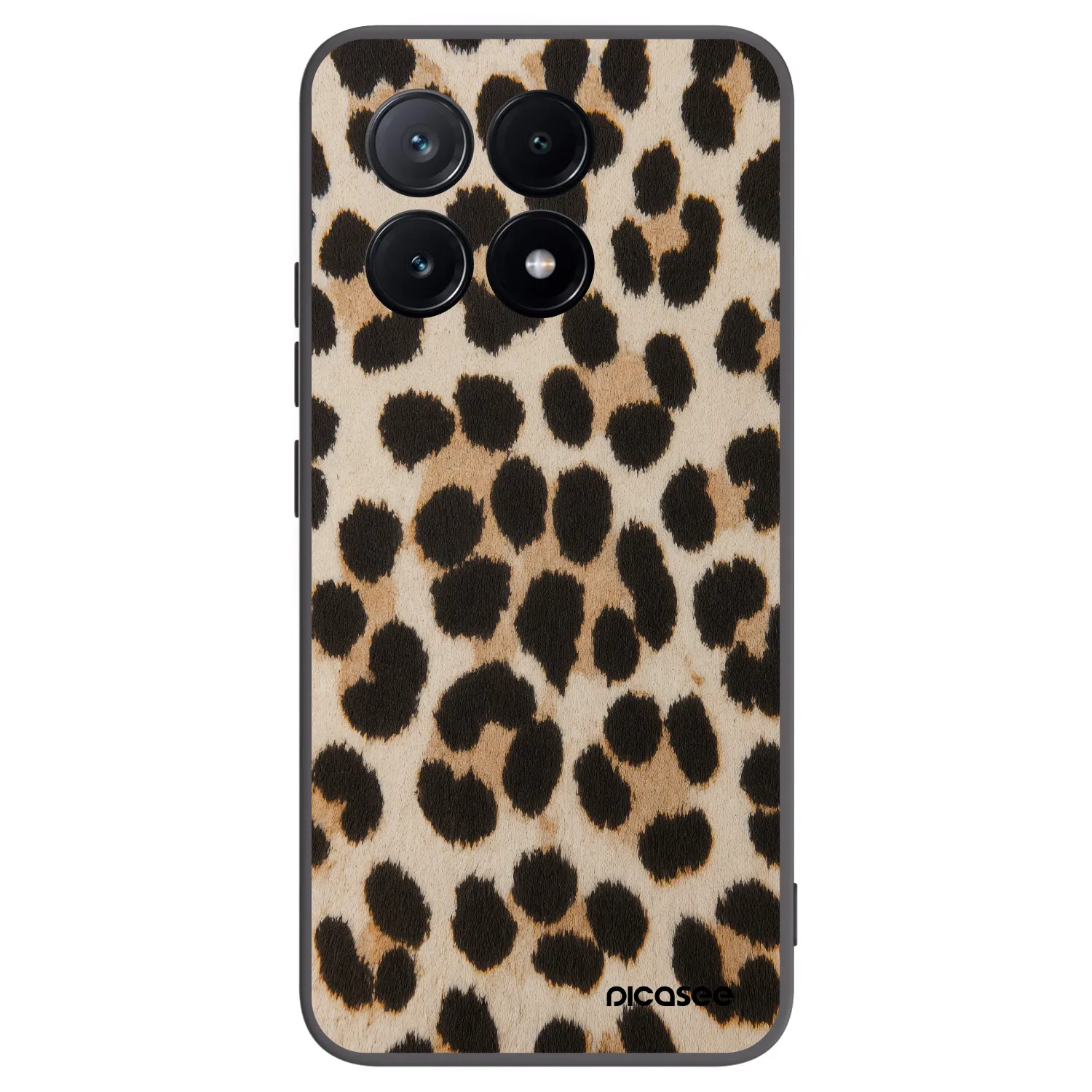 Picasee Μαύρη θήκη σιλικόνης για Xiaomi Poco X6 Pro - Brown Tiger