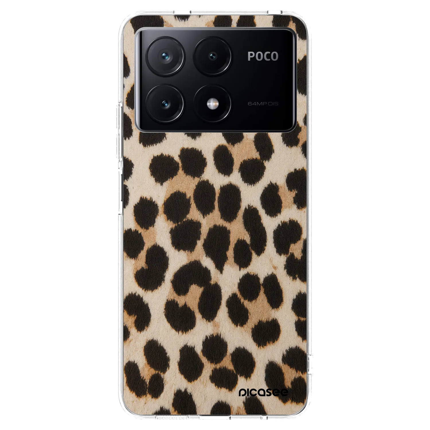 Picasee διαφανής θήκη σιλικόνης Xiaomi Poco X6 Pro - Brown Tiger