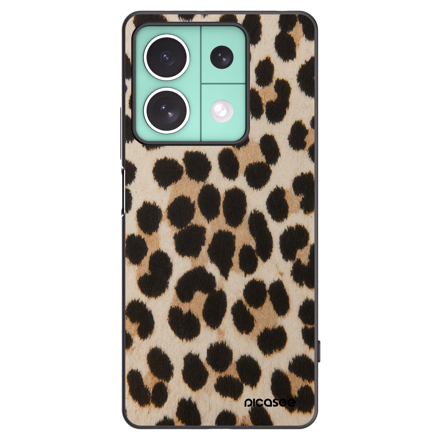 Picasee Μαύρη θήκη σιλικόνης για Xiaomi Redmi Note 13 5G - Brown Tiger