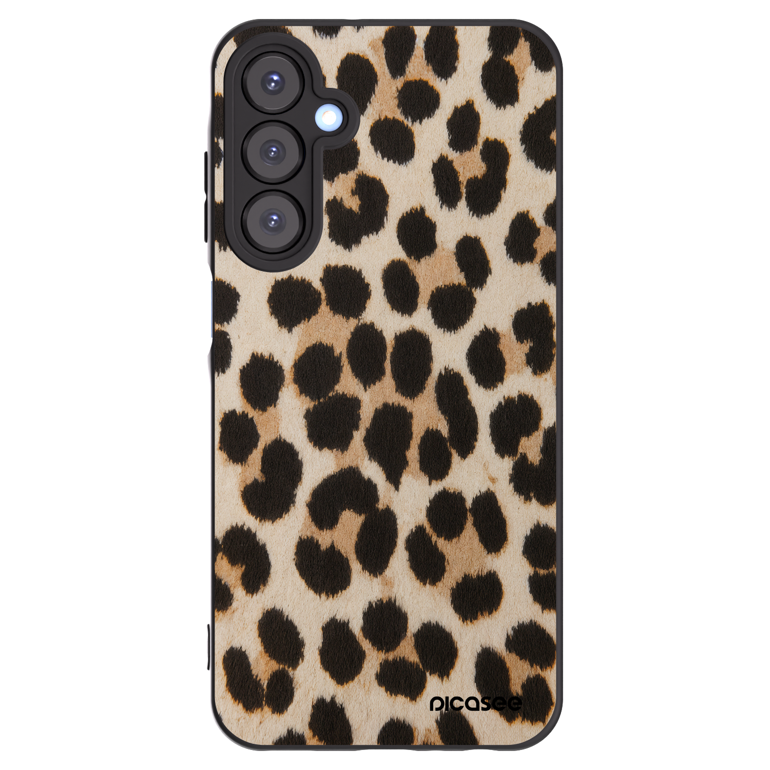 Picasee Μαύρη θήκη σιλικόνης για Samsung Galaxy A25 A256B 5G - Brown Tiger