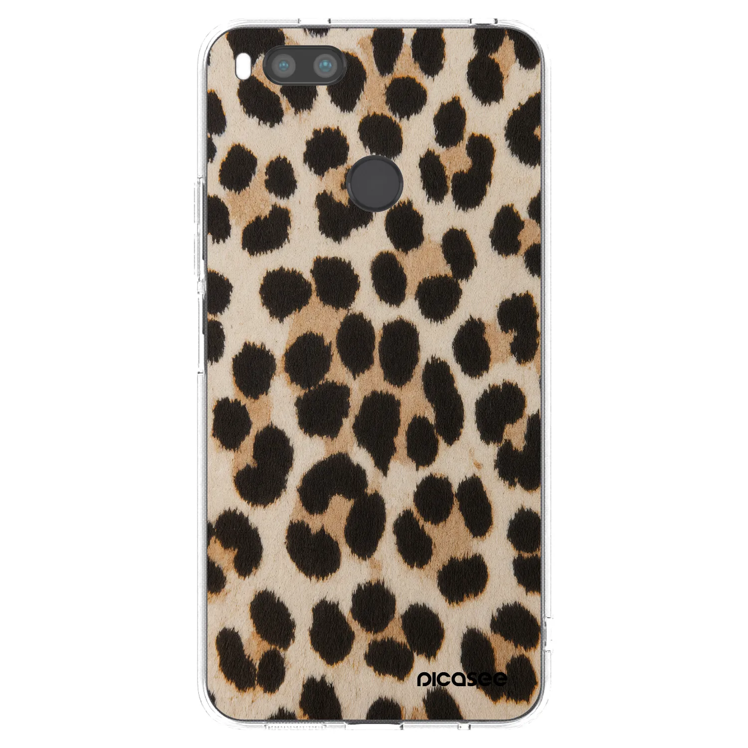 Picasee διαφανής θήκη σιλικόνης Xiaomi Mi A1 Global - Brown Tiger