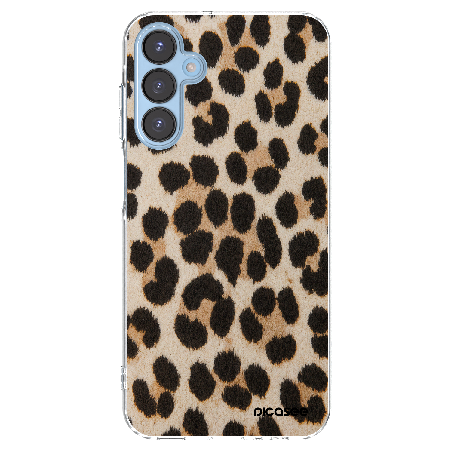 Picasee διαφανής θήκη σιλικόνης Samsung Galaxy A15 A156B 5G - Brown Tiger