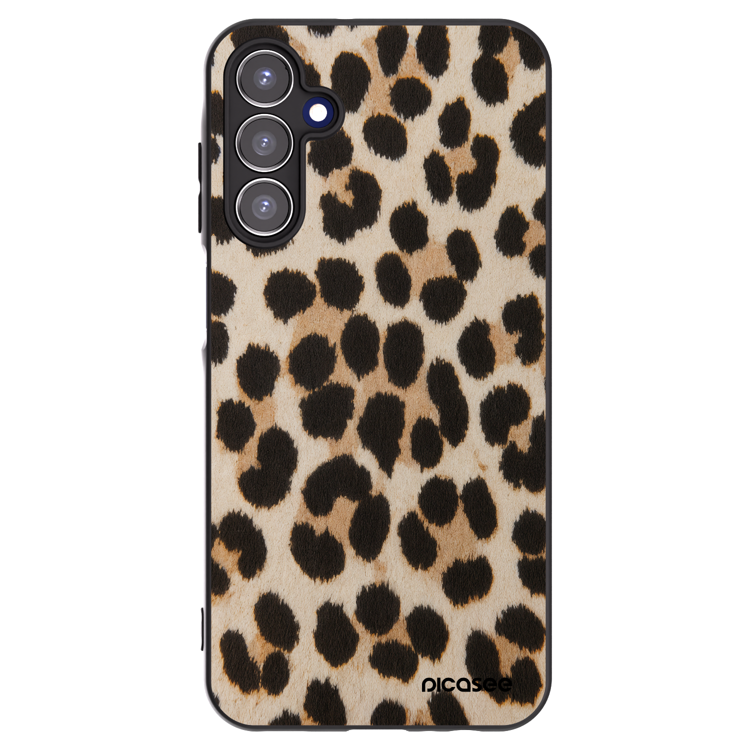 Picasee Μαύρη θήκη σιλικόνης για Samsung Galaxy A15 A155F 4G - Brown Tiger