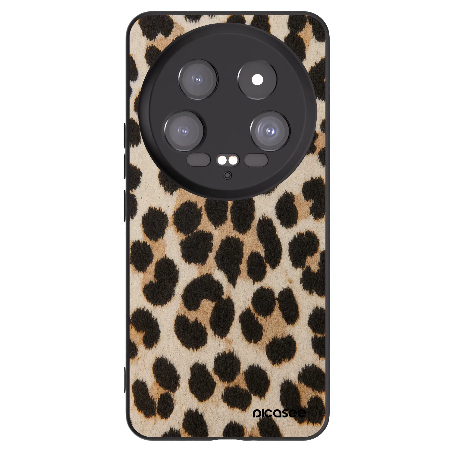 Picasee Μαύρη θήκη σιλικόνης για Xiaomi 14 Ultra - Brown Tiger