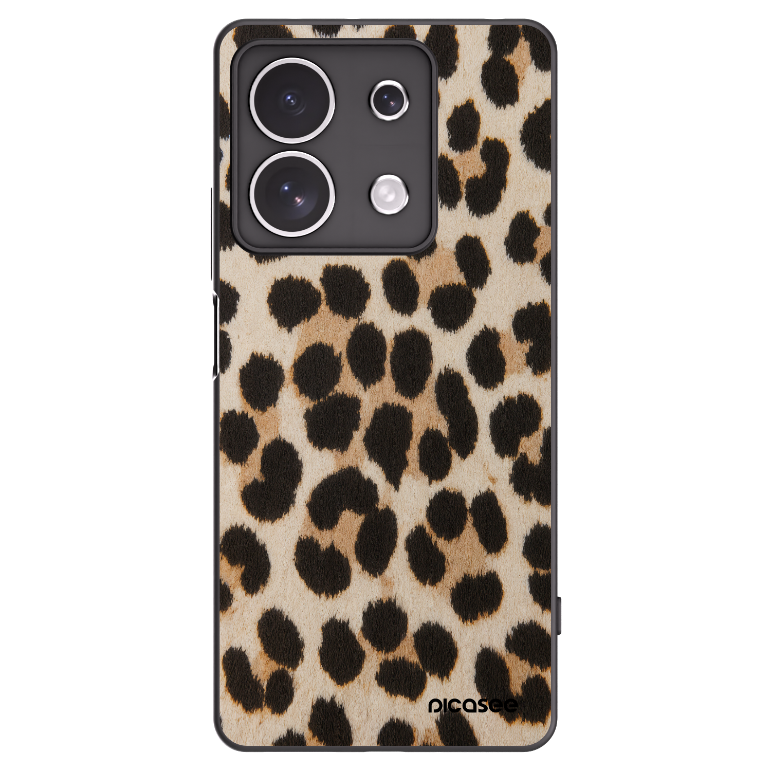 Picasee Μαύρη θήκη σιλικόνης για Xiaomi Redmi Note 13 4G - Brown Tiger