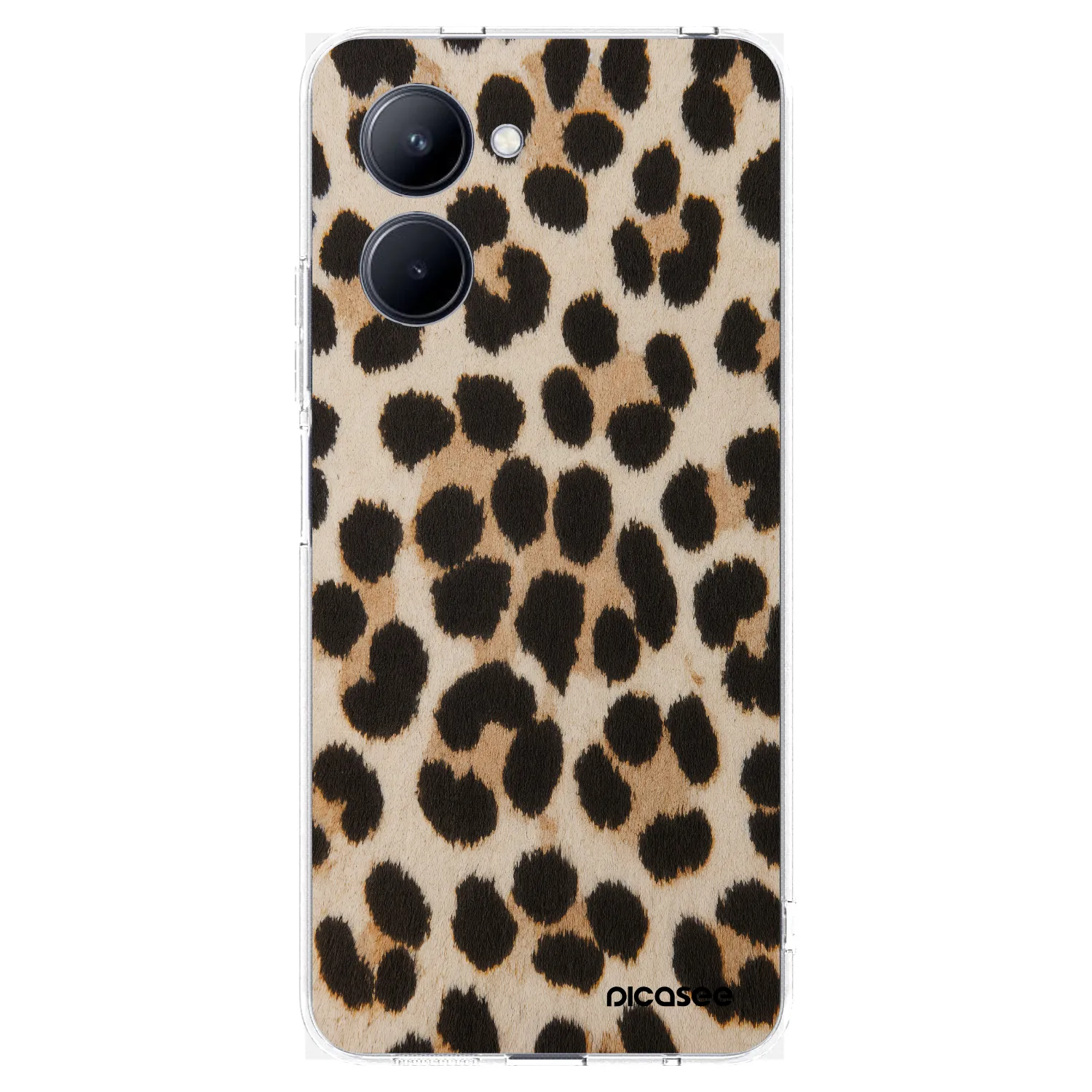 Picasee διαφανής θήκη σιλικόνης Realme C33 (2023) - Brown Tiger