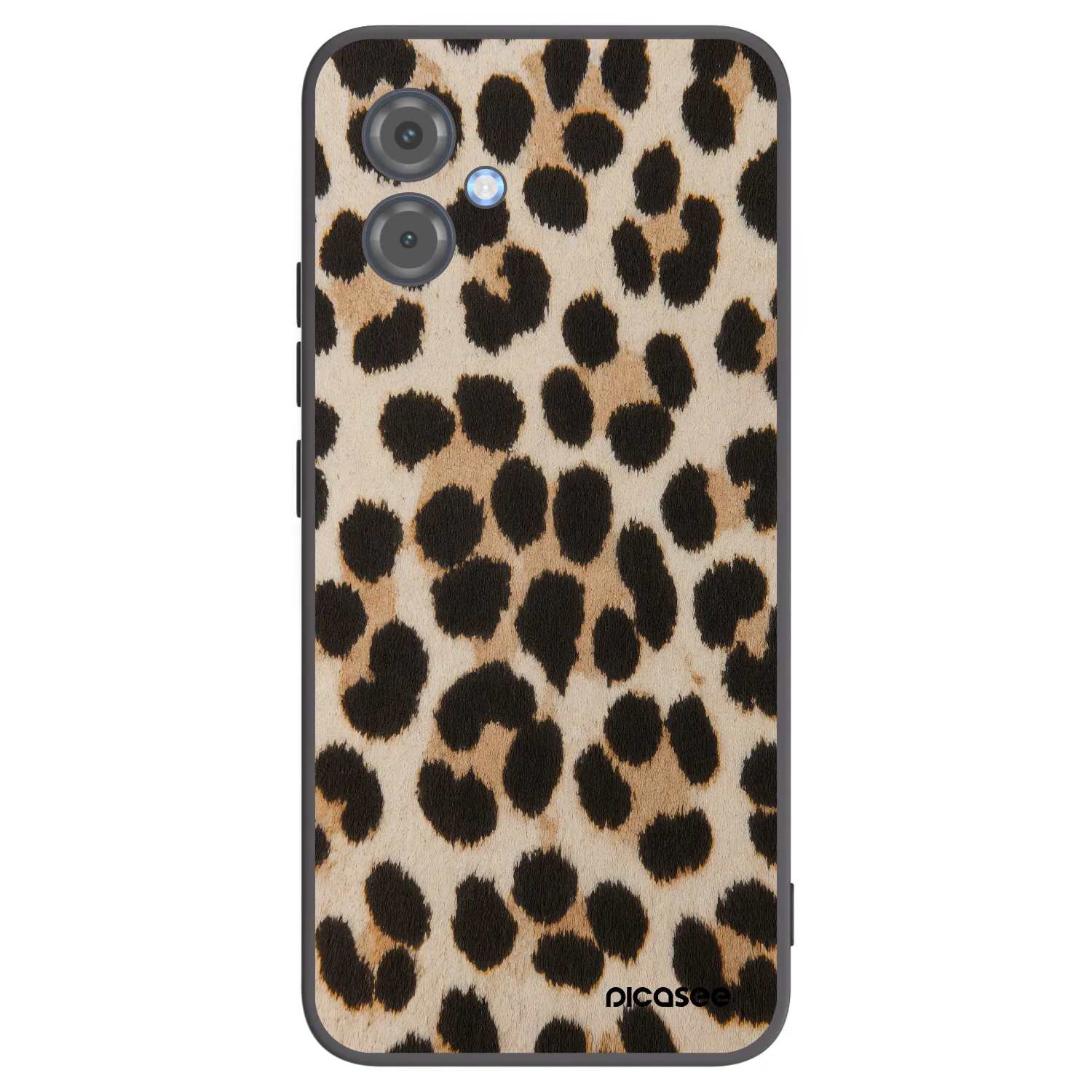 Picasee Μαύρη θήκη σιλικόνης για Motorola Moto G14 - Brown Tiger