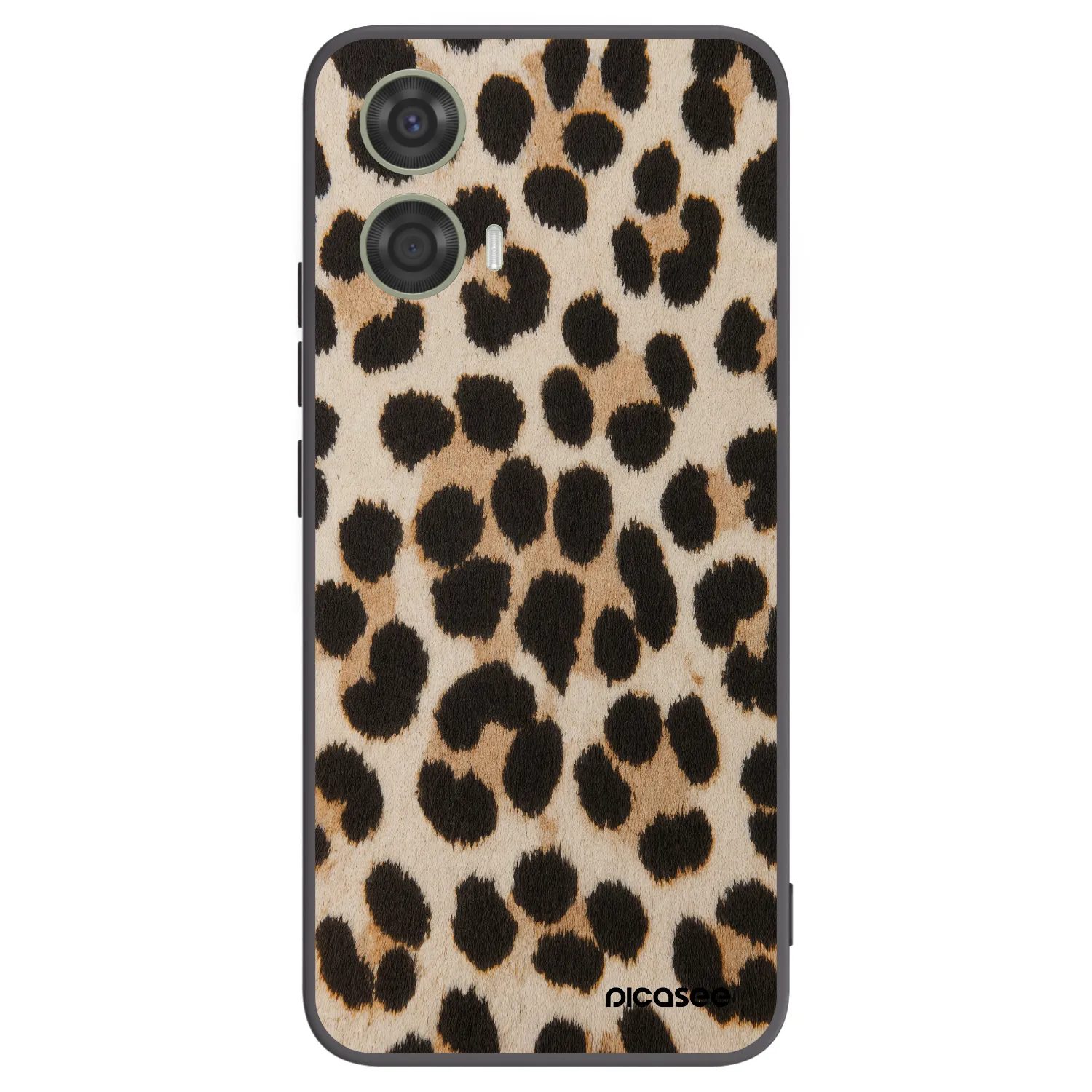Picasee Μαύρη θήκη σιλικόνης για Motorola Moto G24 - Brown Tiger