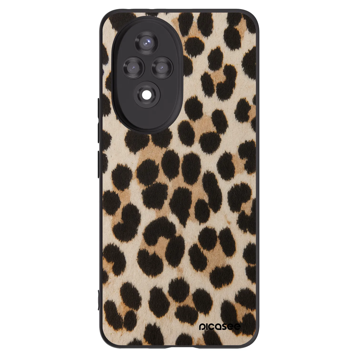 Picasee Μαύρη θήκη σιλικόνης για Honor 200 Pro 5G - Brown Tiger