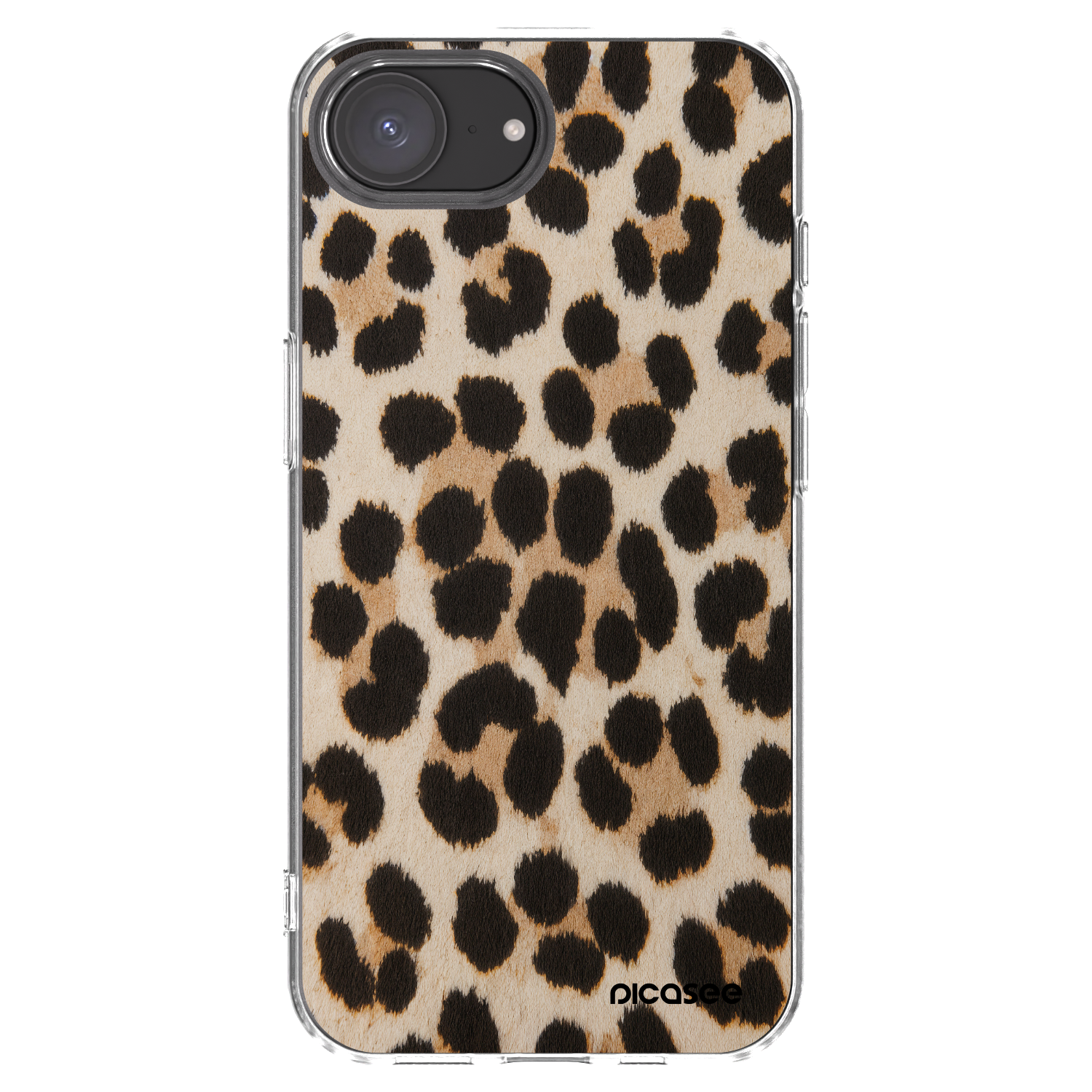 Picasee διαφανής θήκη σιλικόνης Apple iPhone 16e - Brown Tiger
