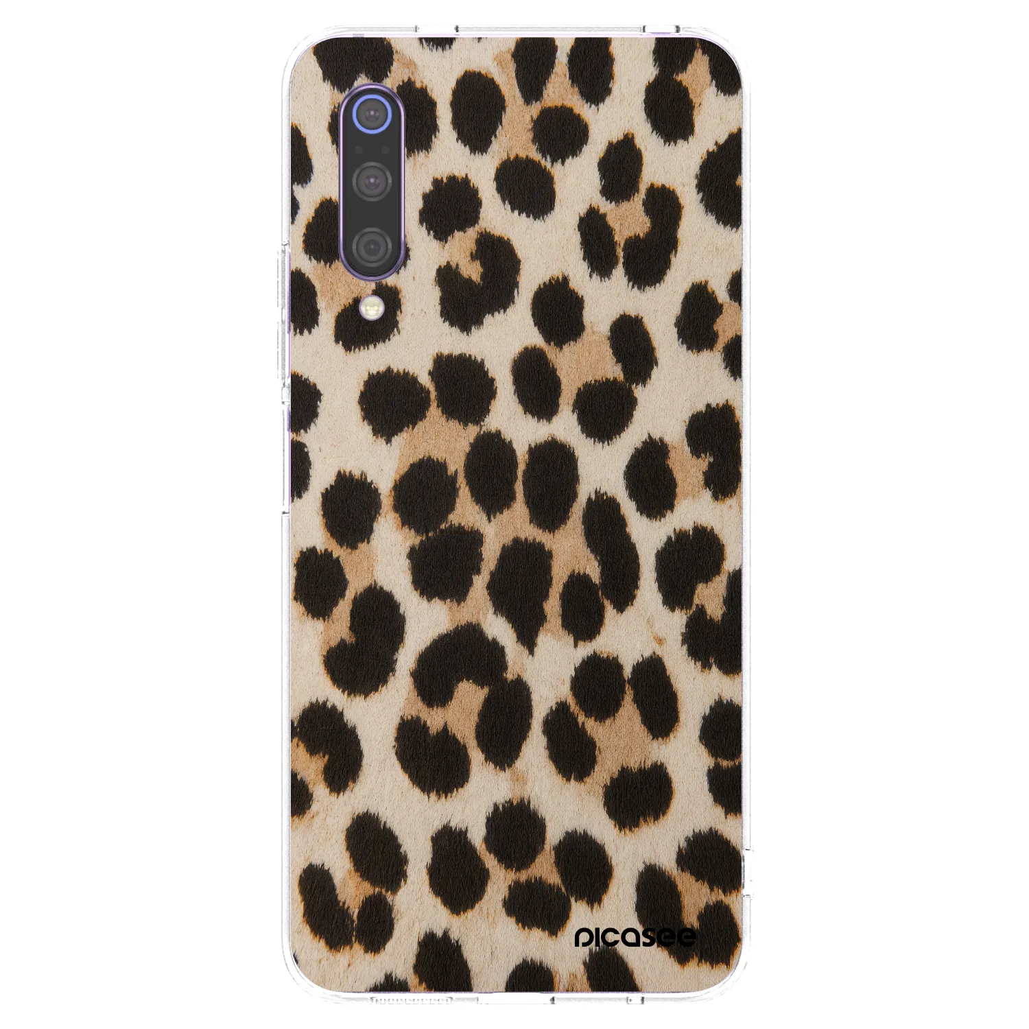 Picasee διαφανής θήκη σιλικόνης Xiaomi Mi 9 - Brown Tiger
