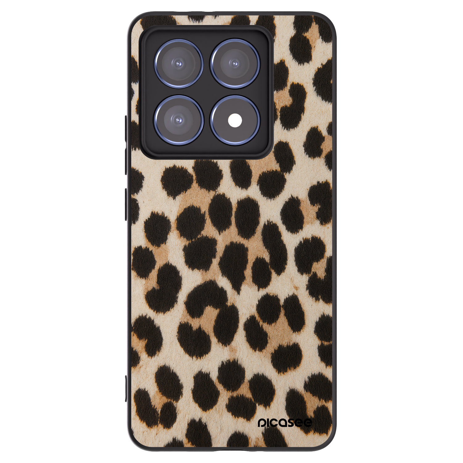 Picasee Μαύρη θήκη σιλικόνης για Xiaomi 14T Pro - Brown Tiger