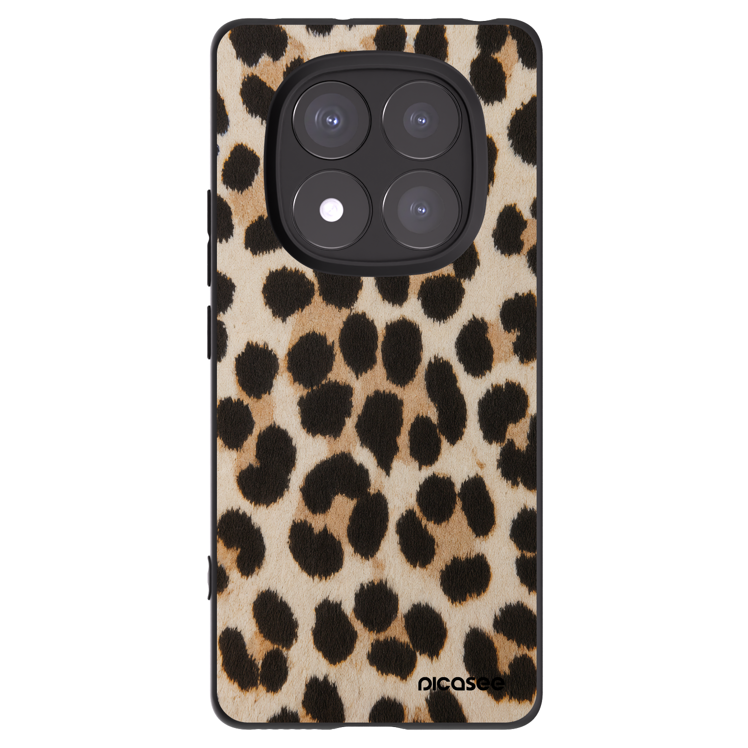 Picasee Μαύρη θήκη σιλικόνης για Xiaomi Redmi Note 14 Pro 5G - Brown Tiger