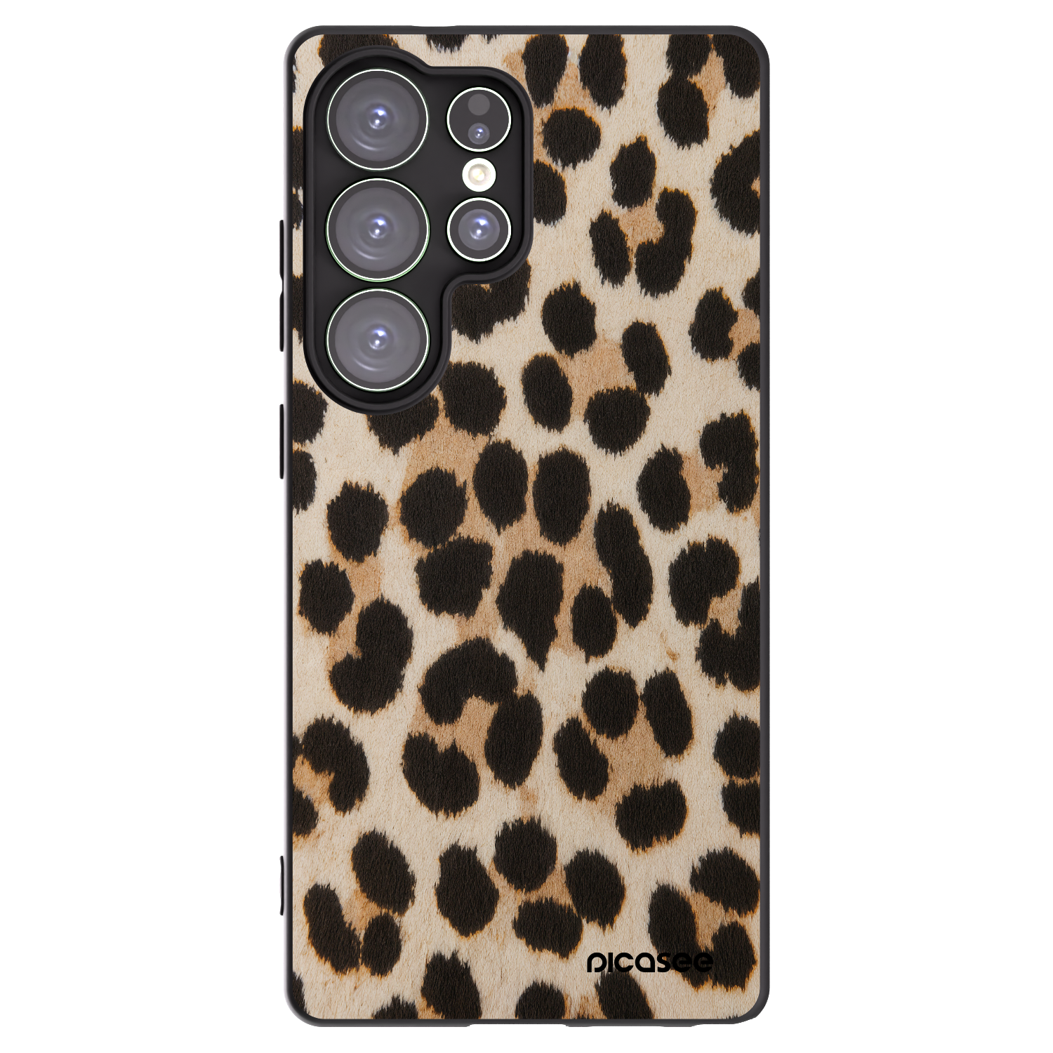 Picasee Μαύρη θήκη σιλικόνης για Samsung Galaxy S25 Ultra 5G - Brown Tiger