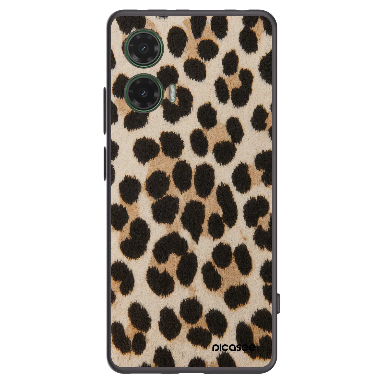 Picasee Μαύρη θήκη σιλικόνης για Motorola Moto G35 5G - Brown Tiger