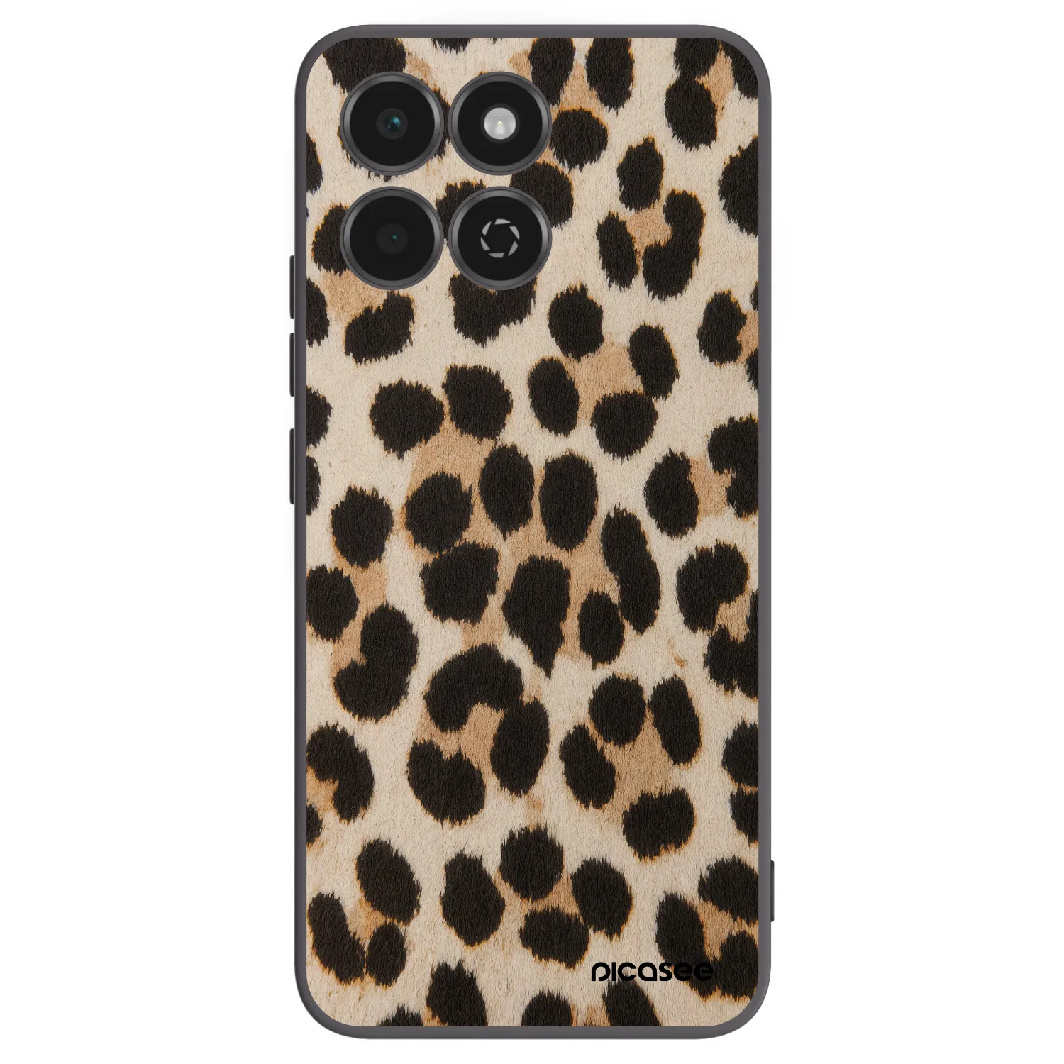 Picasee Μαύρη θήκη σιλικόνης για Honor 200 Smart 5G - Brown Tiger