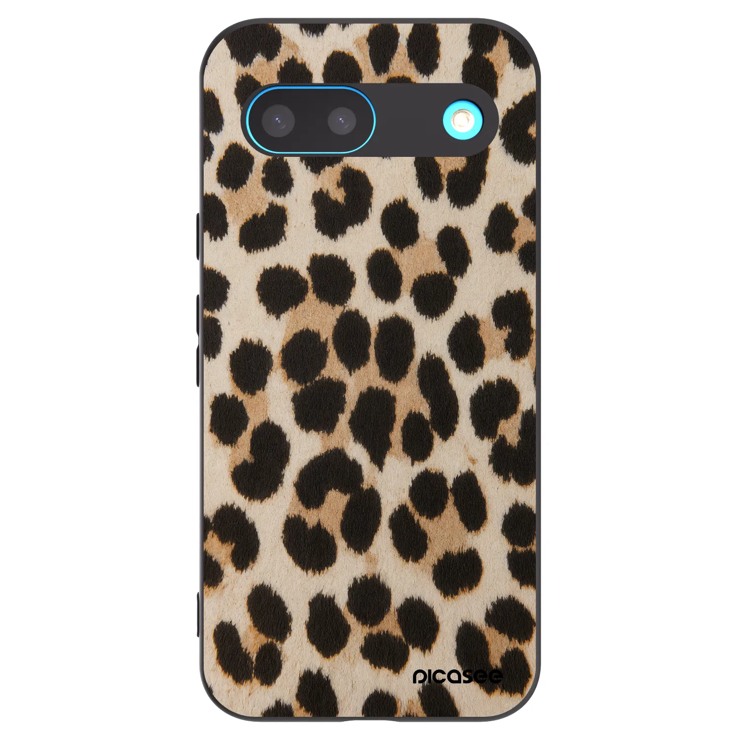 Picasee Μαύρη θήκη σιλικόνης για Google Pixel 8 - Brown Tiger