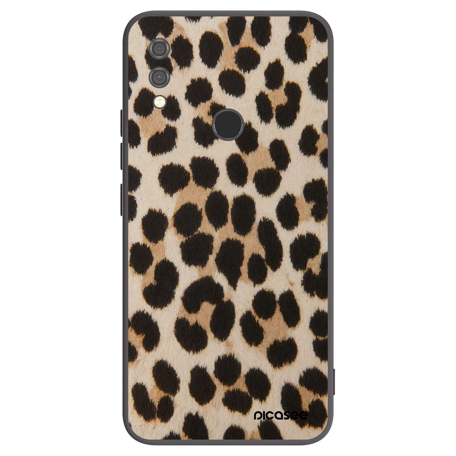 Picasee Μαύρη θήκη σιλικόνης για Xiaomi Redmi Note 7 - Brown Tiger