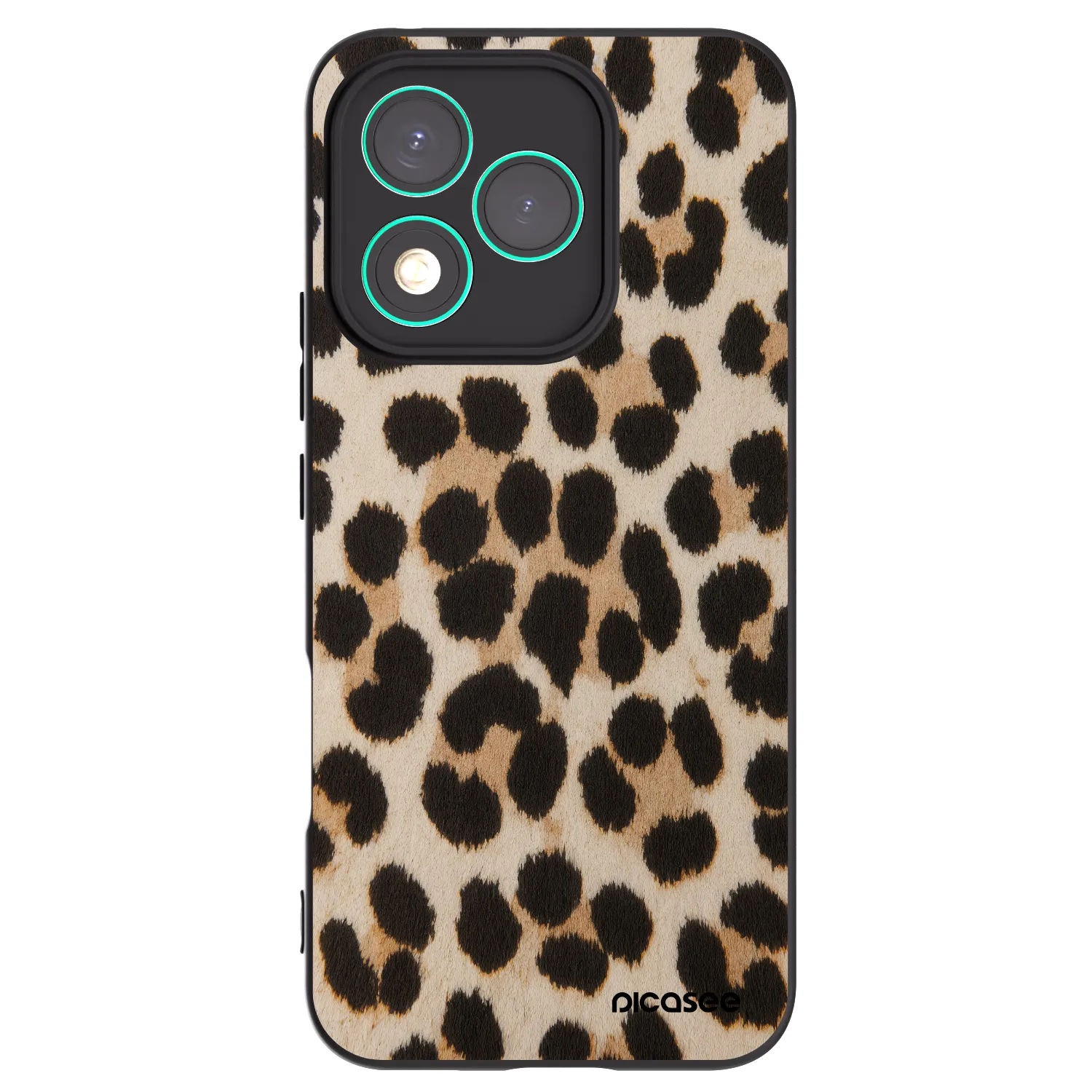 Picasee Μαύρη θήκη σιλικόνης για Honor 400 Lite 5G - Brown Tiger