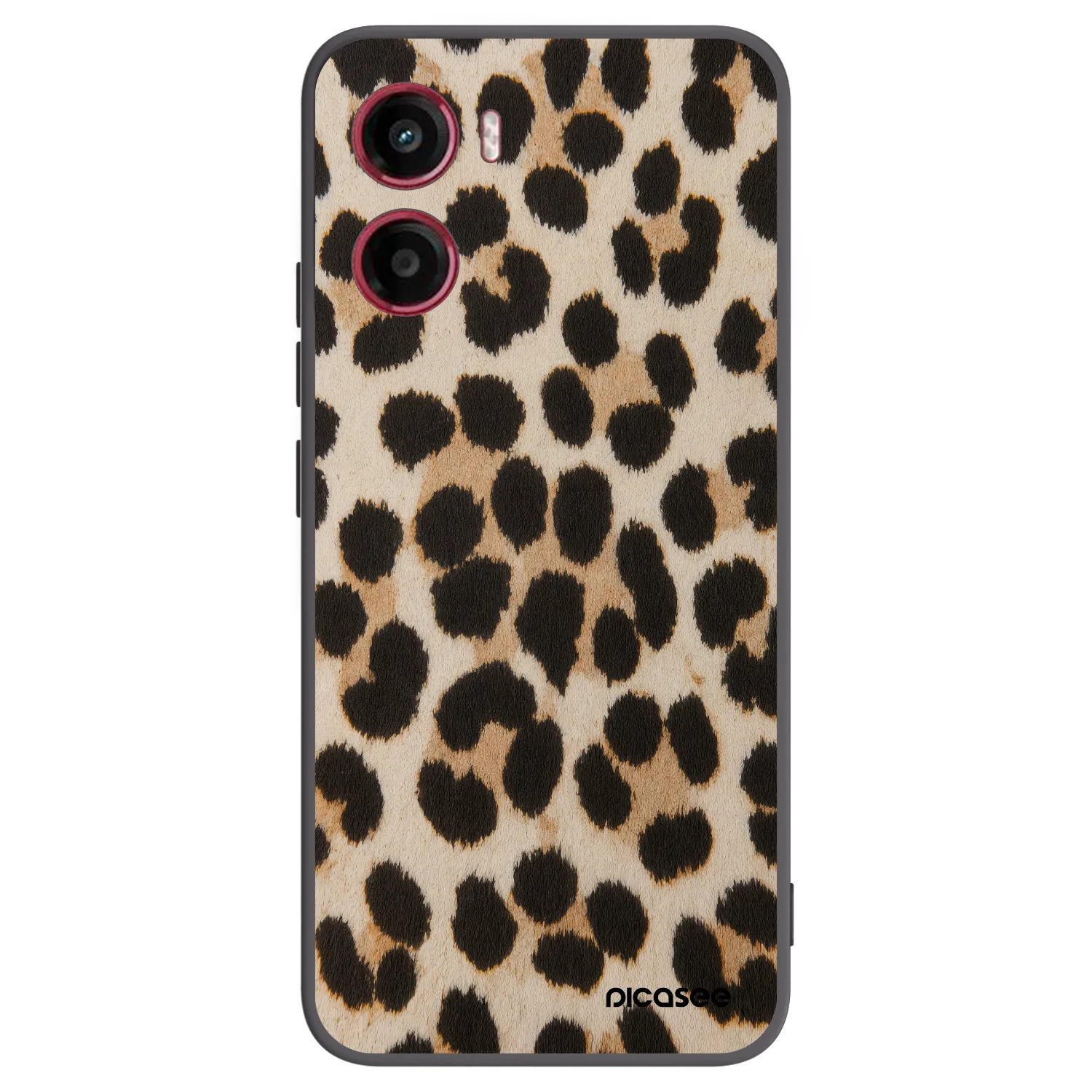 Picasee Μαύρη θήκη σιλικόνης για Motorola Moto G05 - Brown Tiger