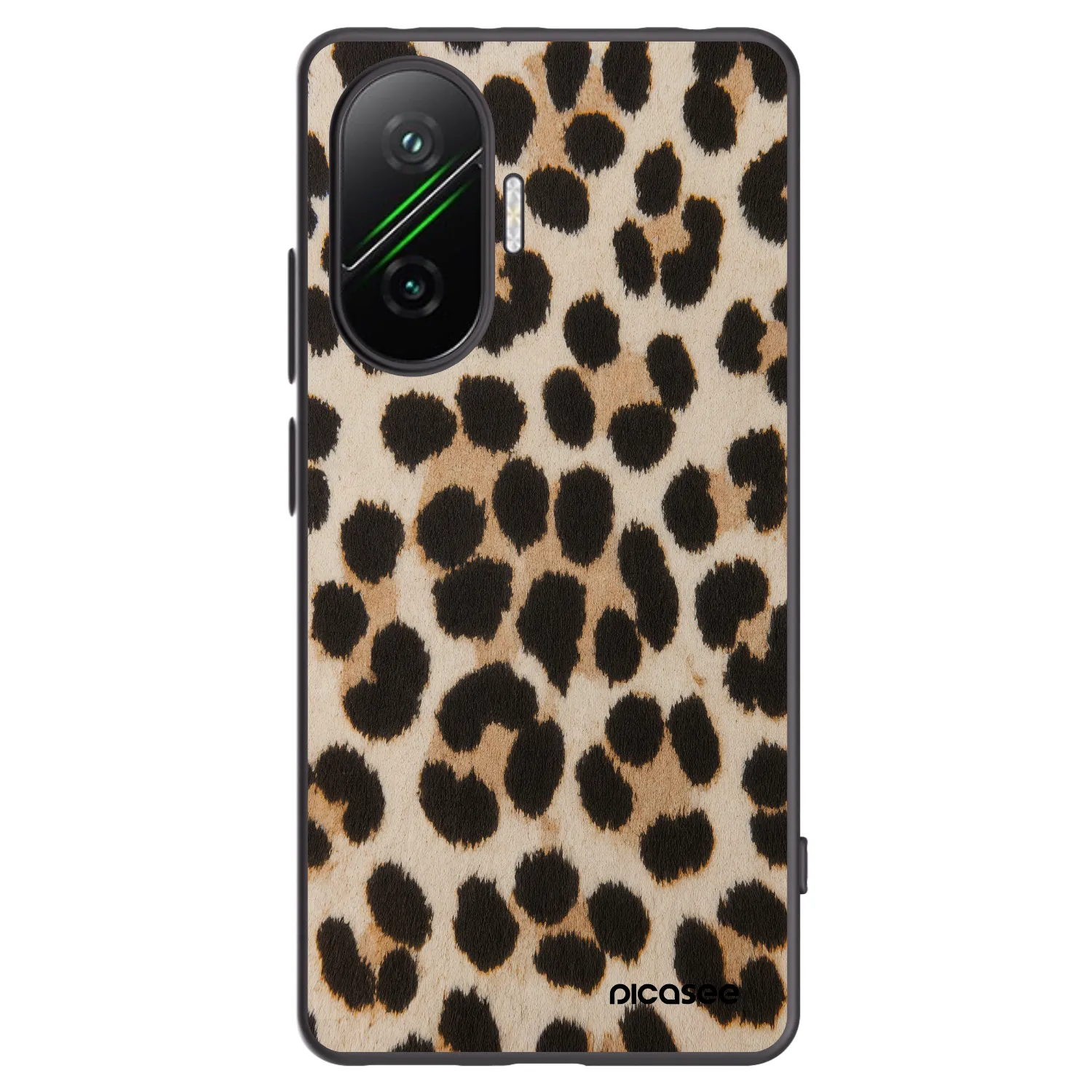 Picasee Μαύρη θήκη σιλικόνης για Xiaomi Poco F7 Pro 5G - Brown Tiger
