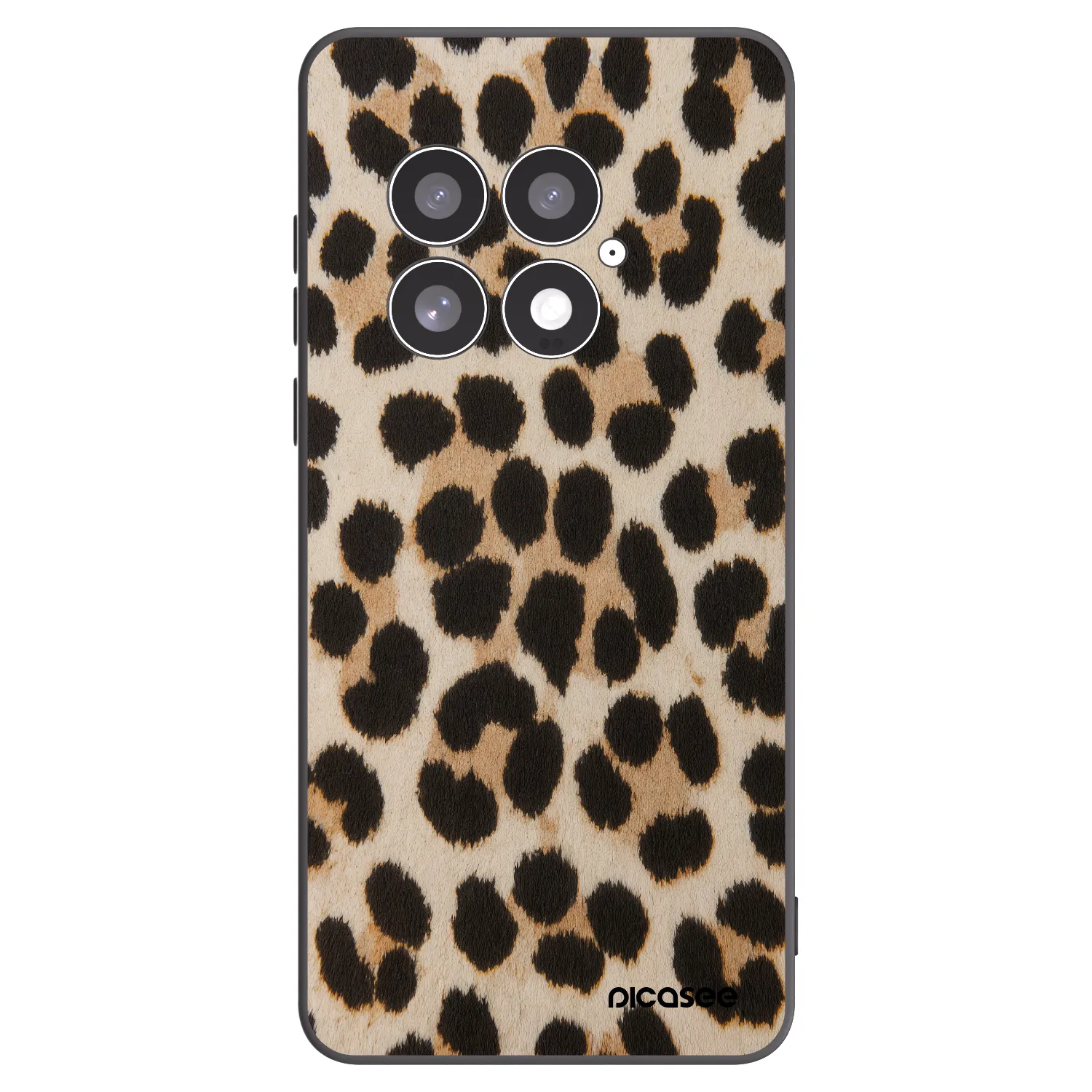 Picasee Μαύρη θήκη σιλικόνης για OnePlus 13 5G - Brown Tiger