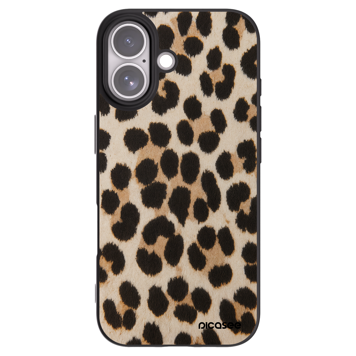 Picasee Μαύρη θήκη σιλικόνης για Apple iPhone 17 - Brown Tiger