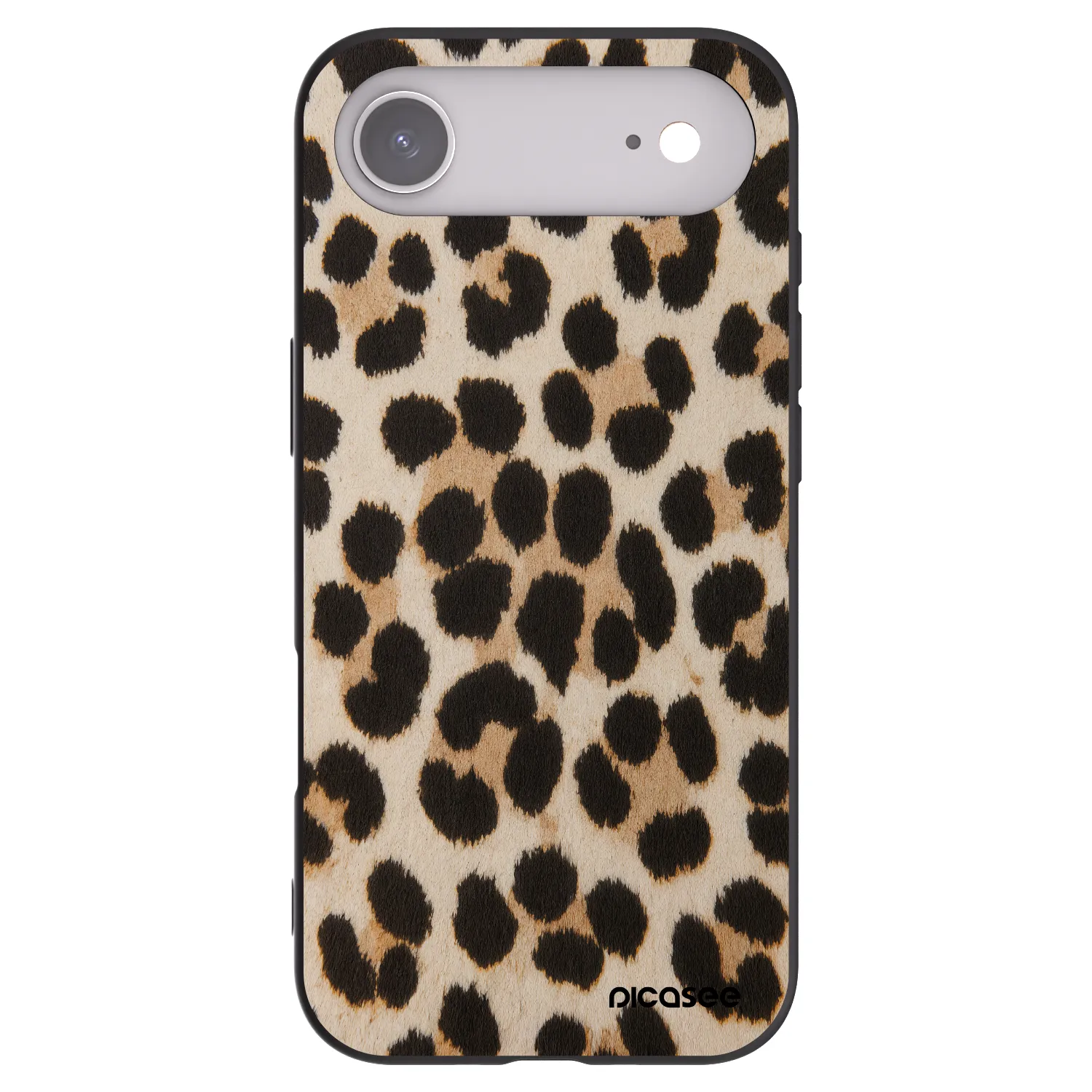 Picasee Μαύρη θήκη σιλικόνης για Apple iPhone Air - Brown Tiger