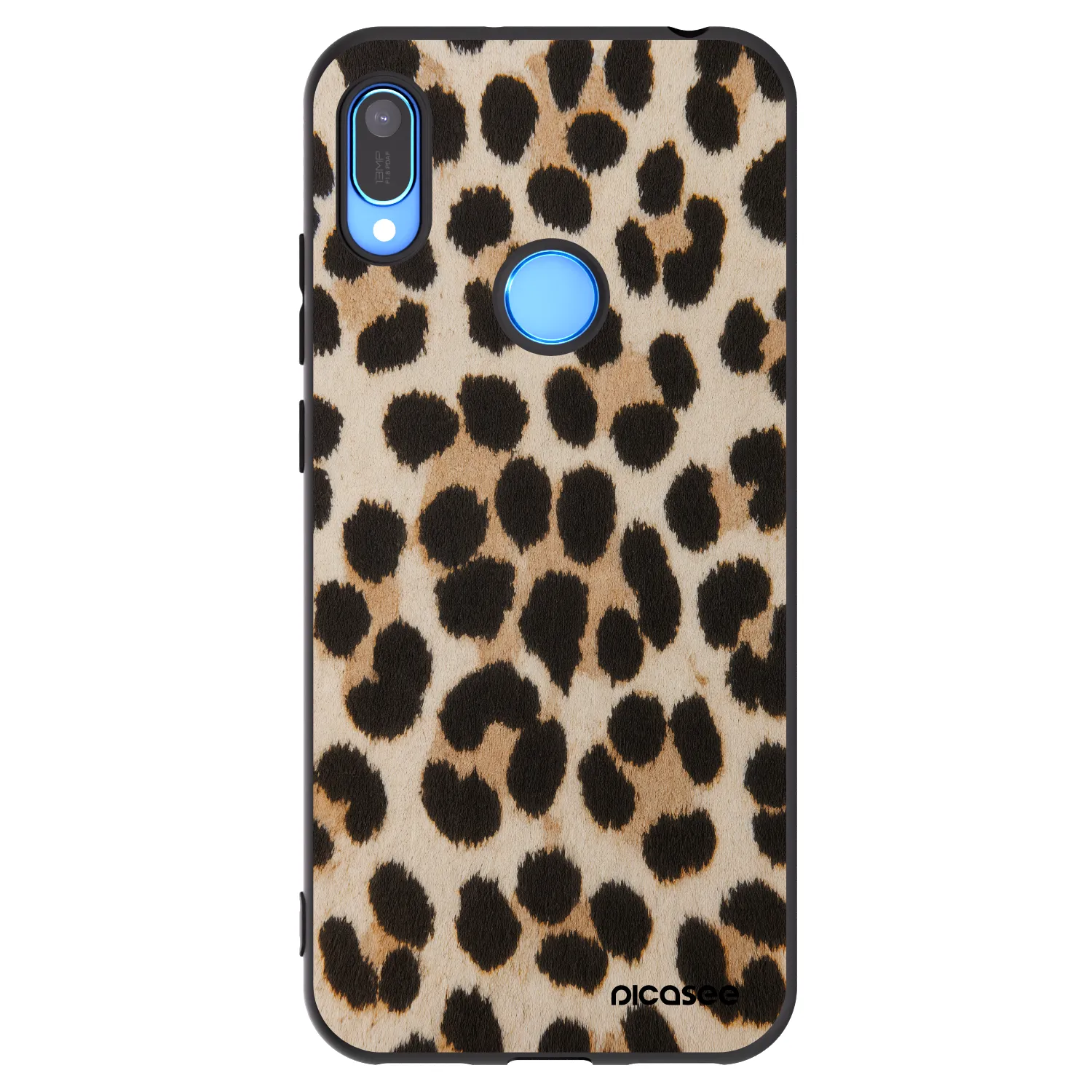 Picasee Μαύρη θήκη σιλικόνης για Huawei Y6 2019 - Brown Tiger