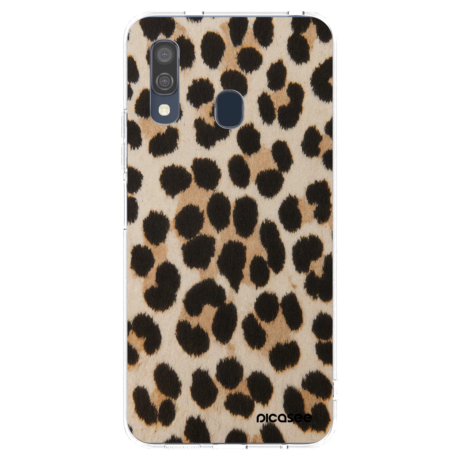 Picasee διαφανής θήκη σιλικόνης Samsung Galaxy A40 A405F - Brown Tiger