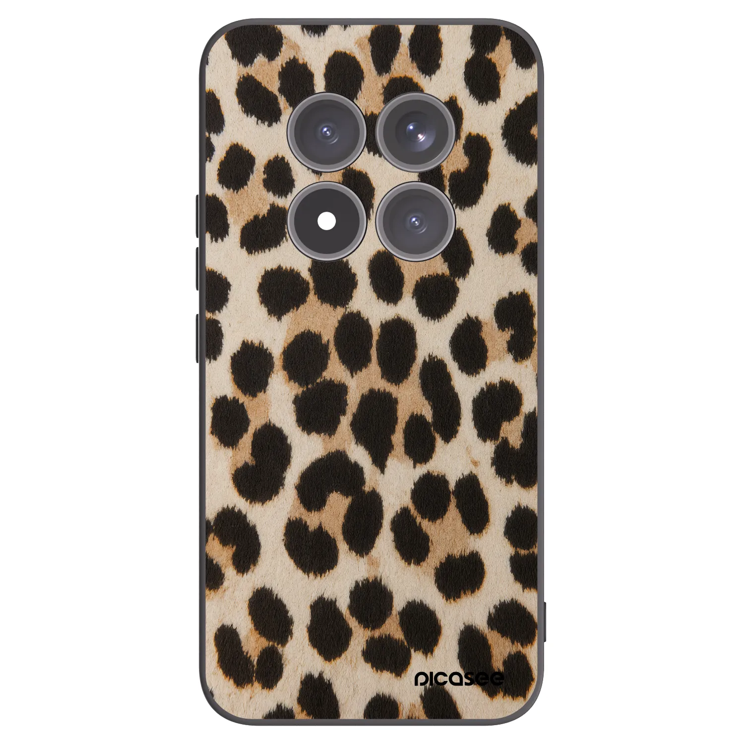 Picasee Μαύρη θήκη σιλικόνης για Xiaomi Redmi Note 15 Pro+ - Brown Tiger