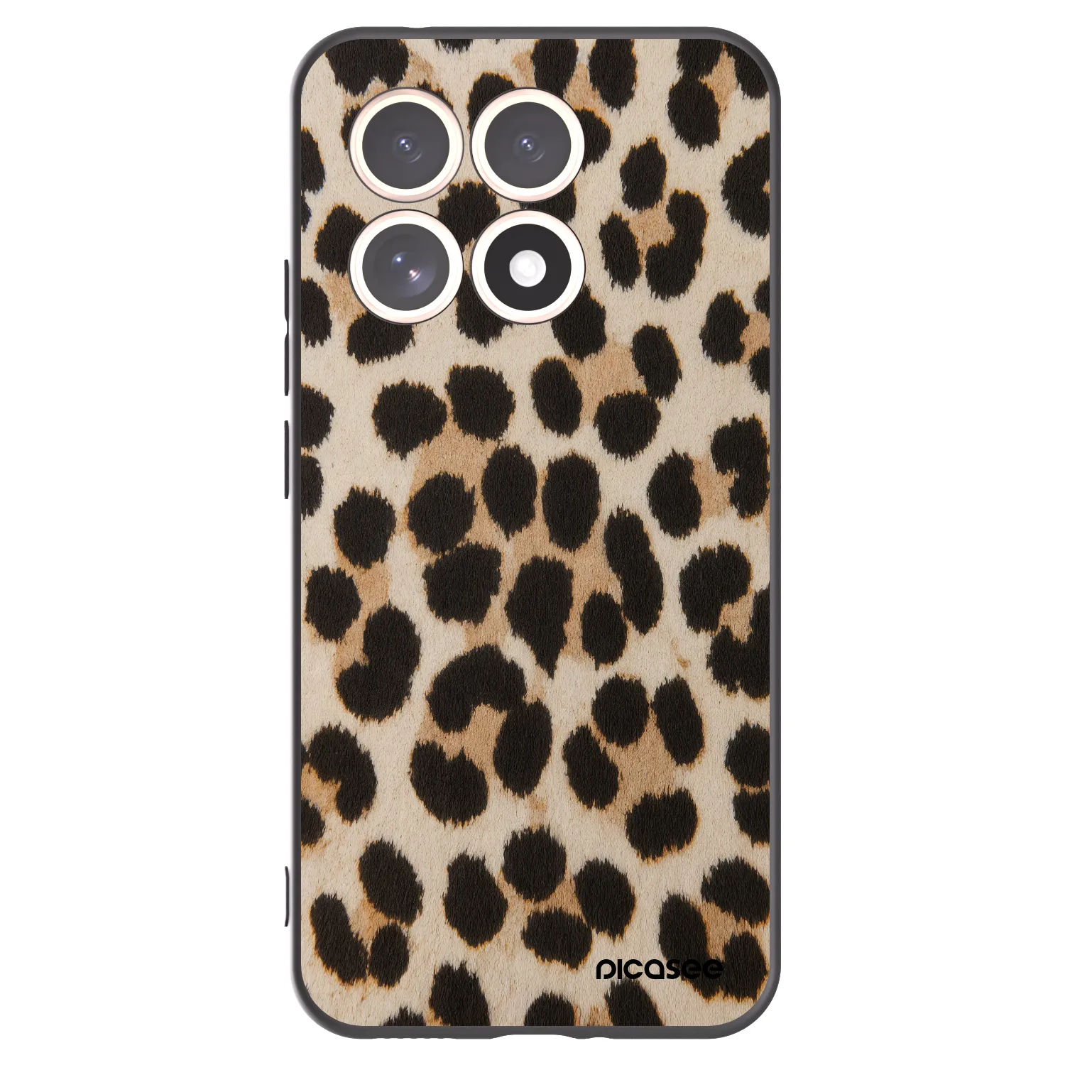 Picasee Μαύρη θήκη σιλικόνης για Xiaomi 15T - Brown Tiger