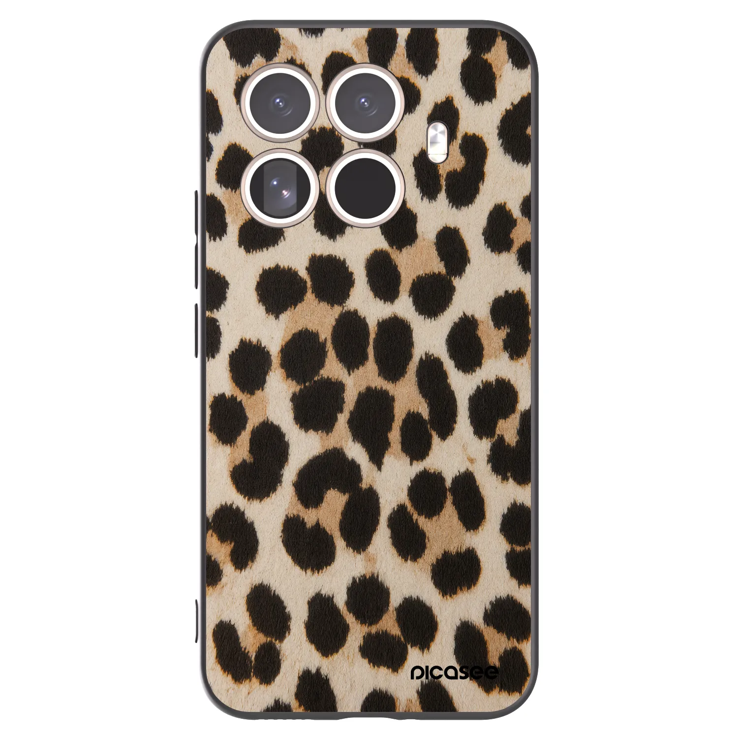 Picasee Μαύρη θήκη σιλικόνης για Xiaomi 15T Pro - Brown Tiger