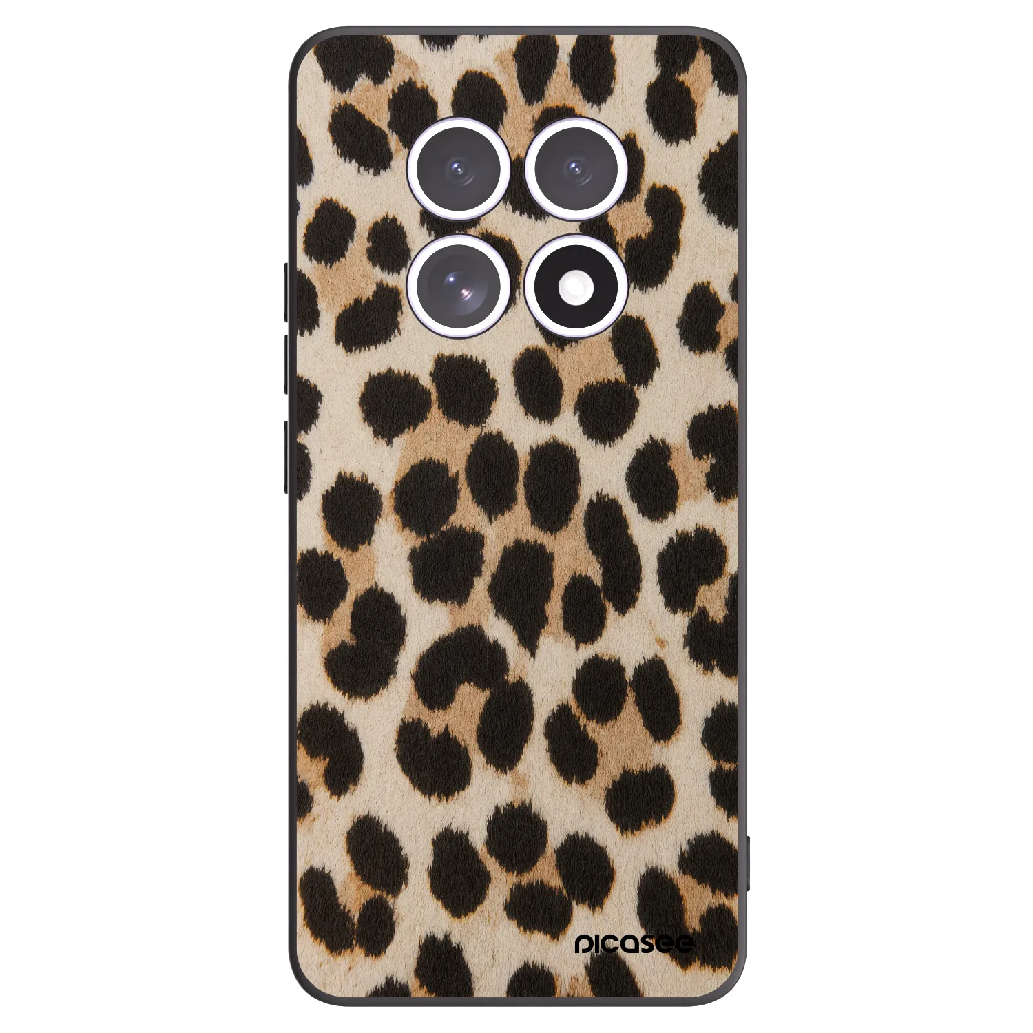 Picasee Μαύρη θήκη σιλικόνης για Xiaomi Redmi Note 15 - Brown Tiger