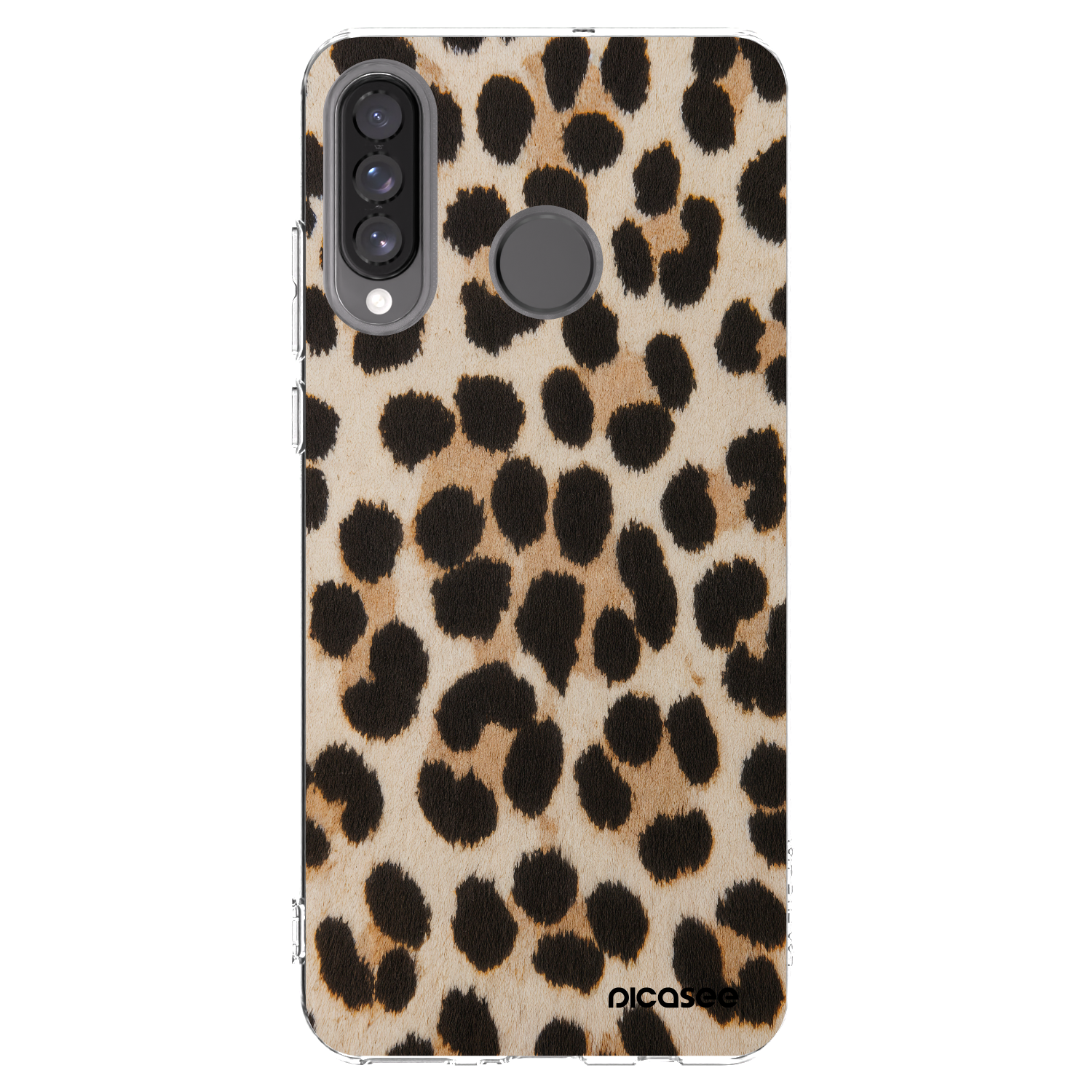 Picasee διαφανής θήκη σιλικόνης Huawei P30 Lite - Brown Tiger