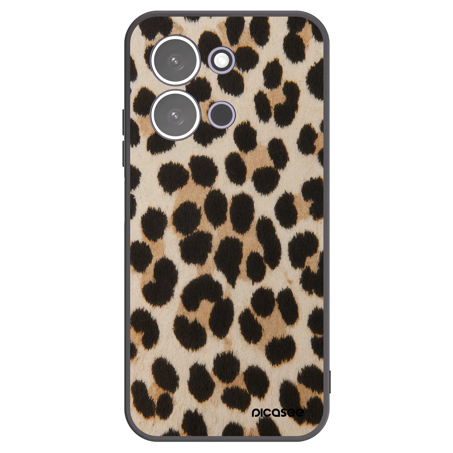 Picasee Μαύρη θήκη σιλικόνης για Xiaomi Redmi 15C 5G - Brown Tiger