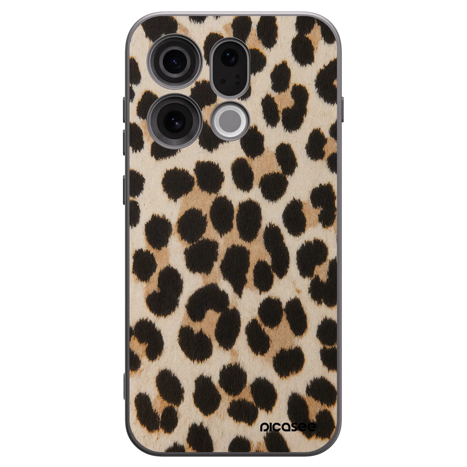 Picasee Μαύρη θήκη σιλικόνης για OPPO Find X9 - Brown Tiger