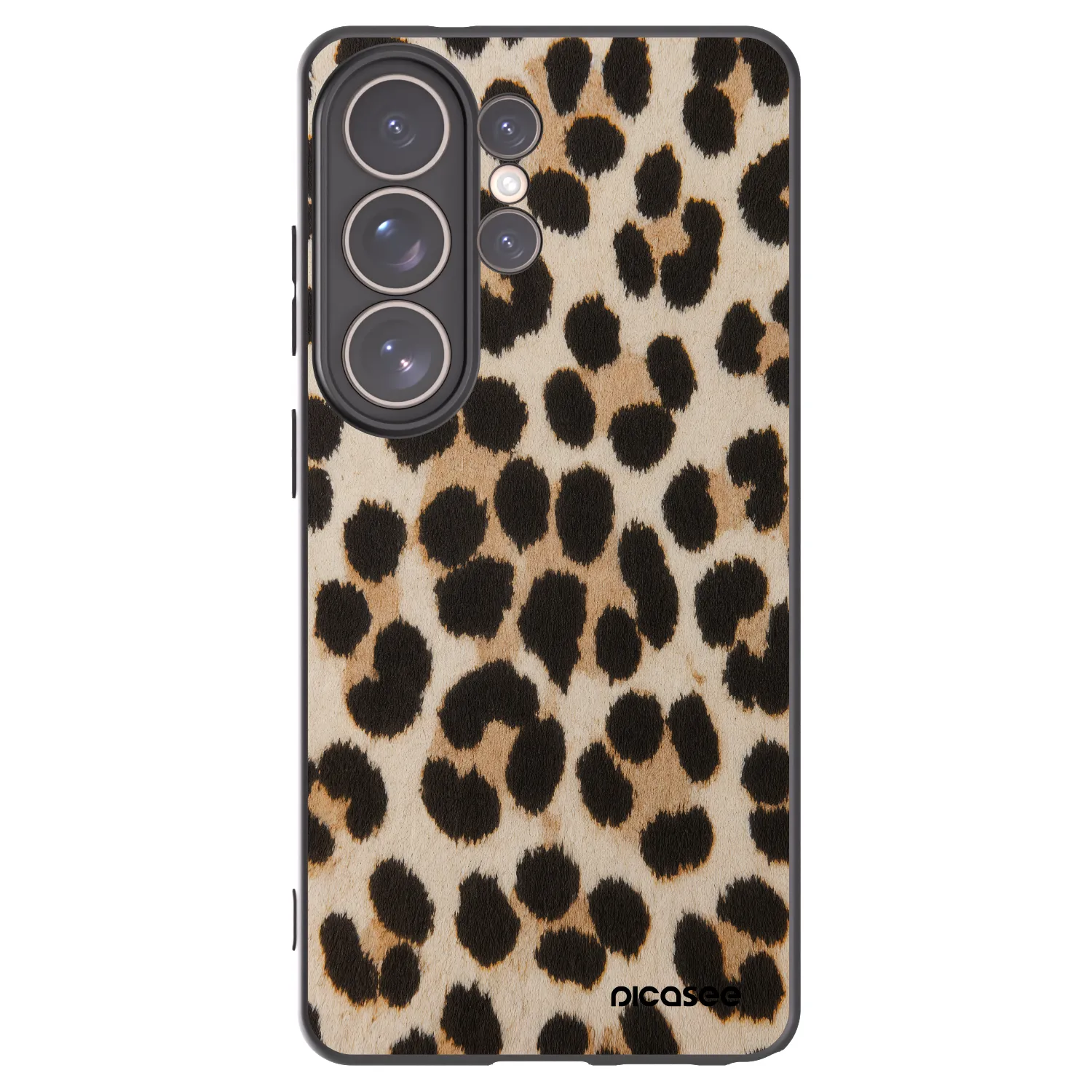 Picasee Μαύρη θήκη σιλικόνης για Samsung Galaxy S26 Ultra - Brown Tiger
