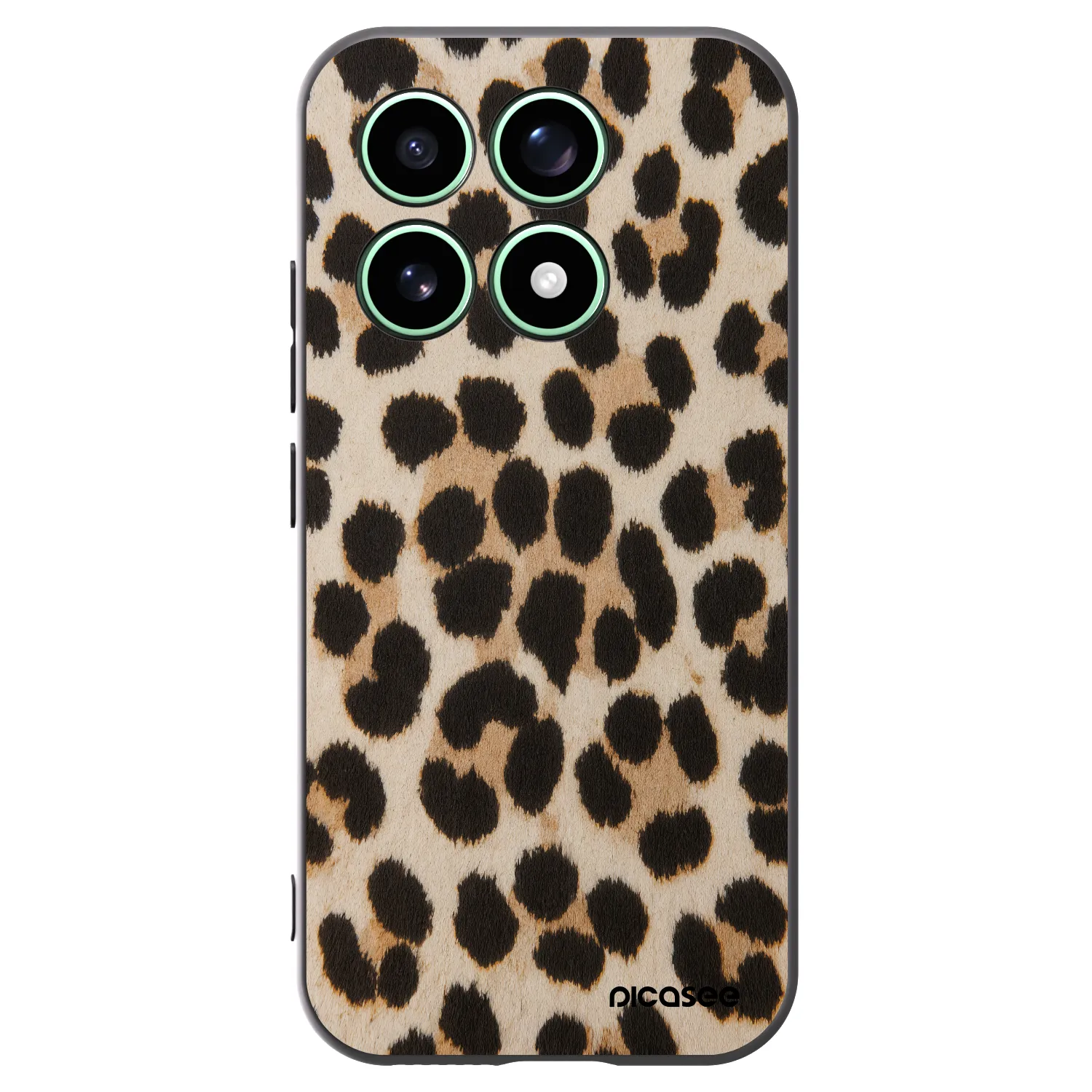 Picasee Μαύρη θήκη σιλικόνης για Xiaomi 17 - Brown Tiger