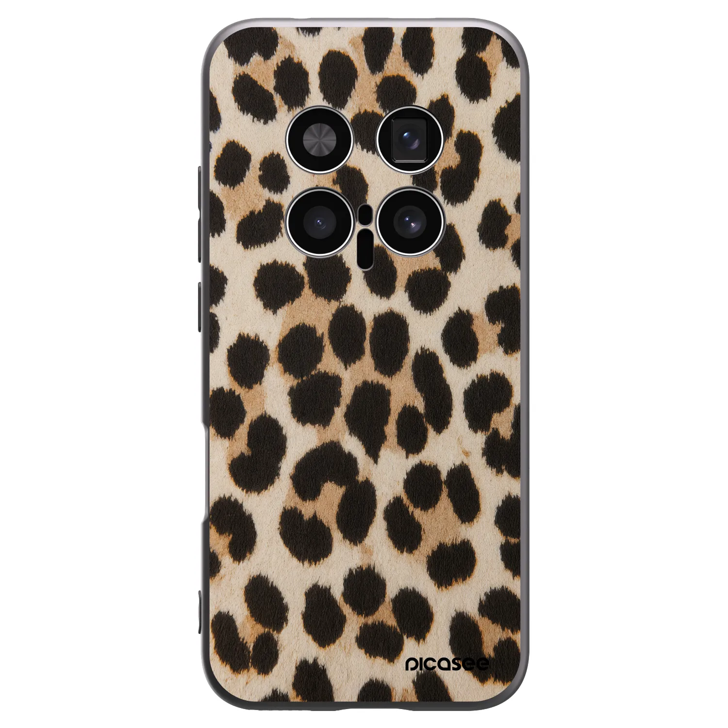Picasee Μαύρη θήκη σιλικόνης για Honor Magic8 Pro 5G - Brown Tiger